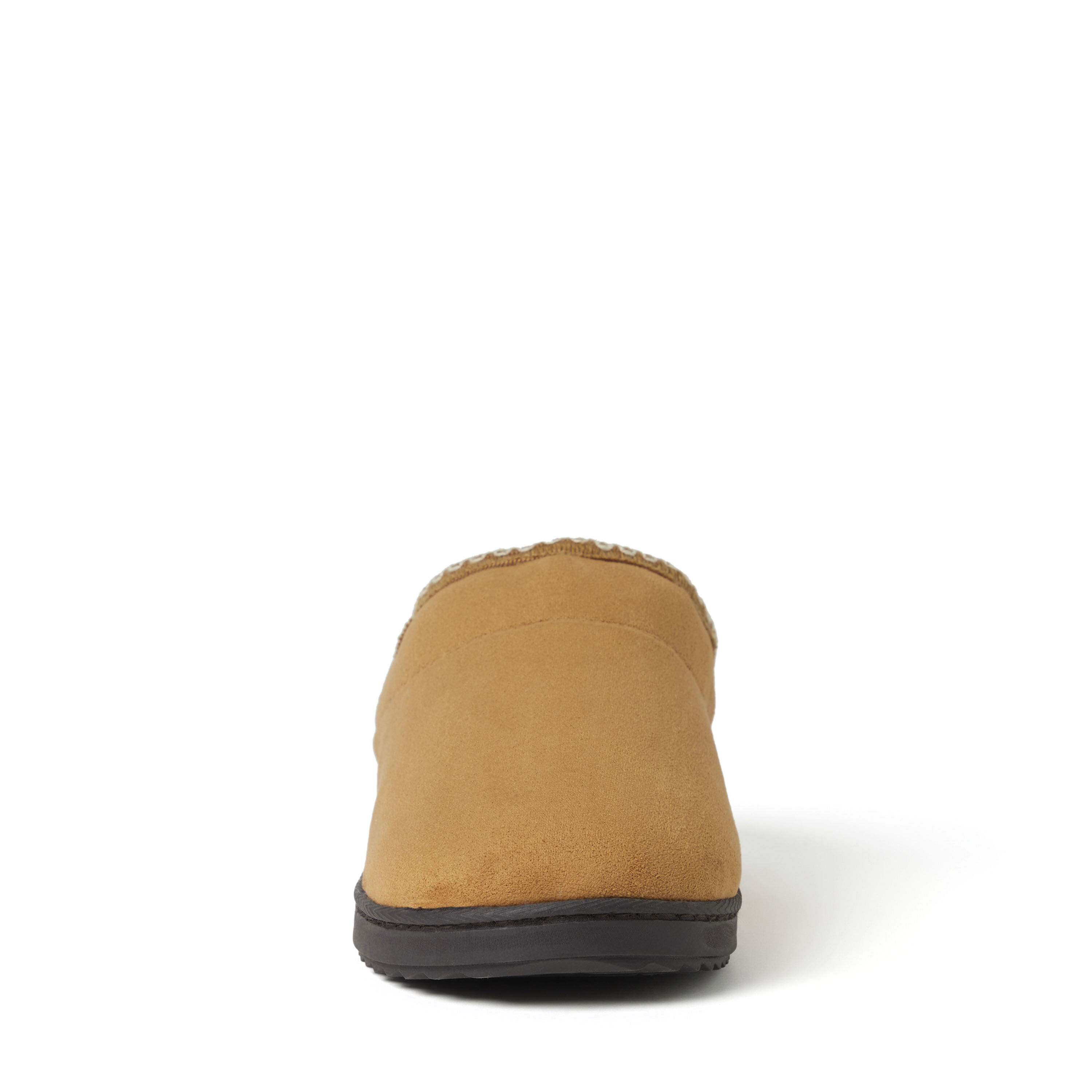 Women's Microsuede Clog Slipper with Faux Fur