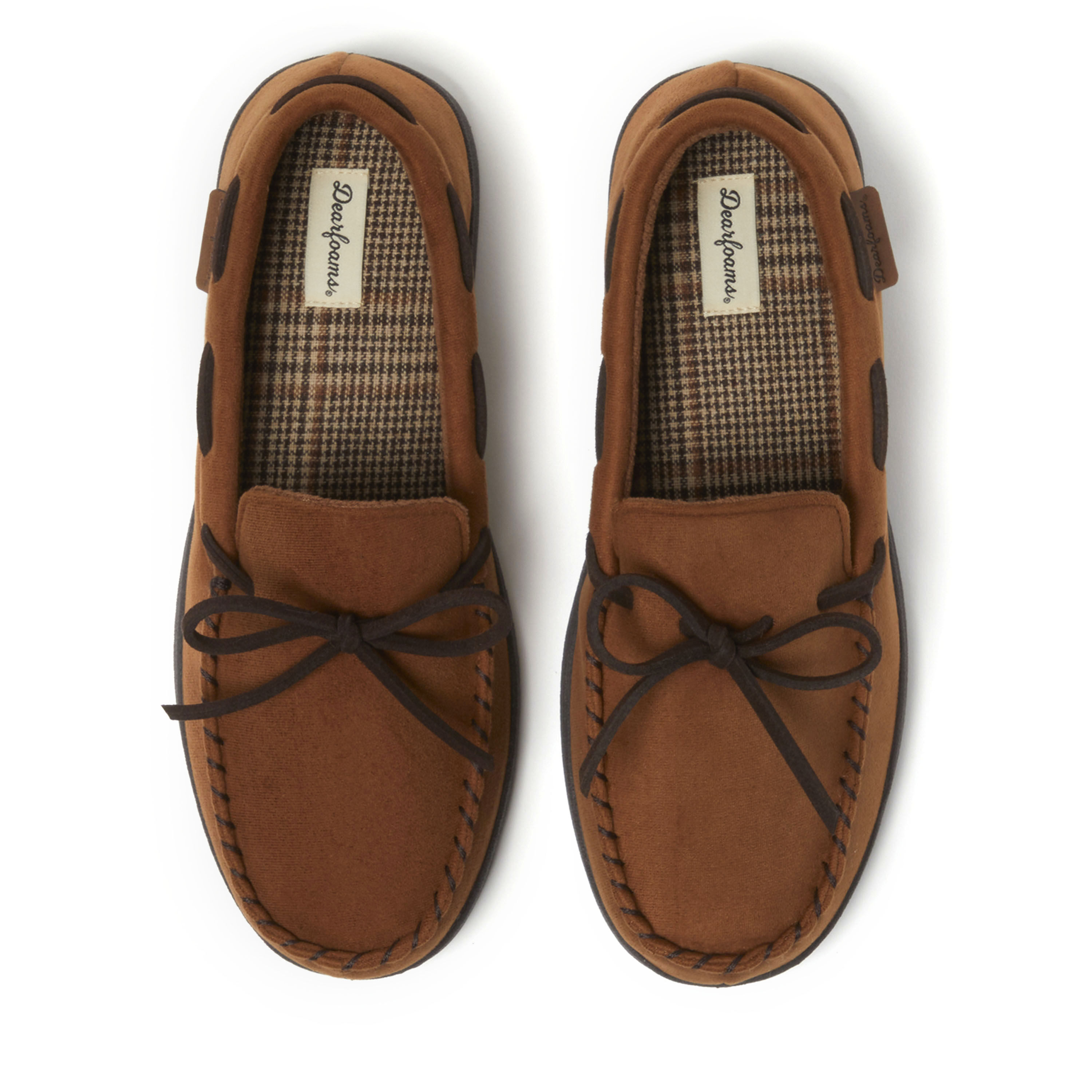 Men's Toby Microsuede Moccasin with Tie and Whipstitch