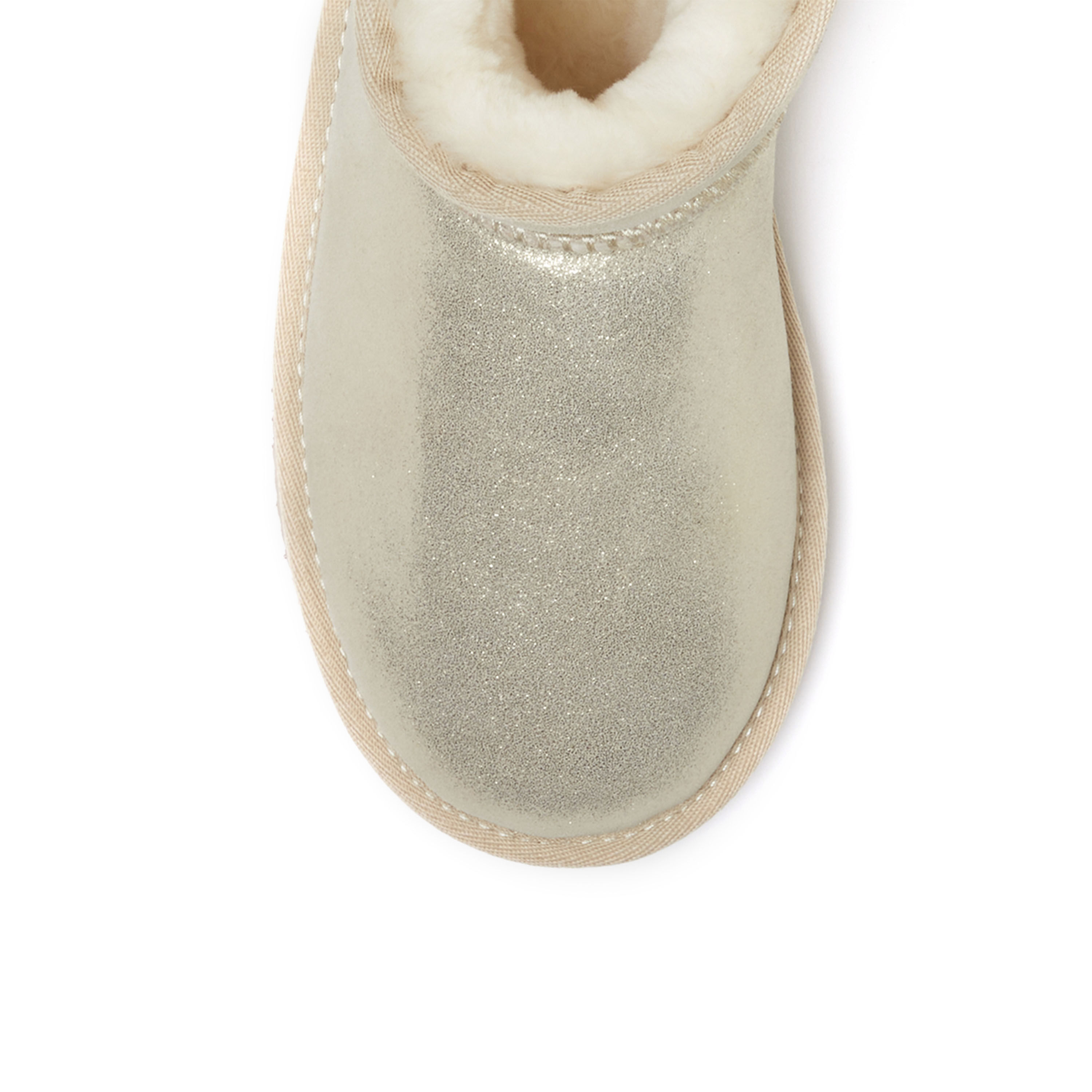 Women's Fireside by Dearfoams Riverland Genuine Shearling Micro Bootie