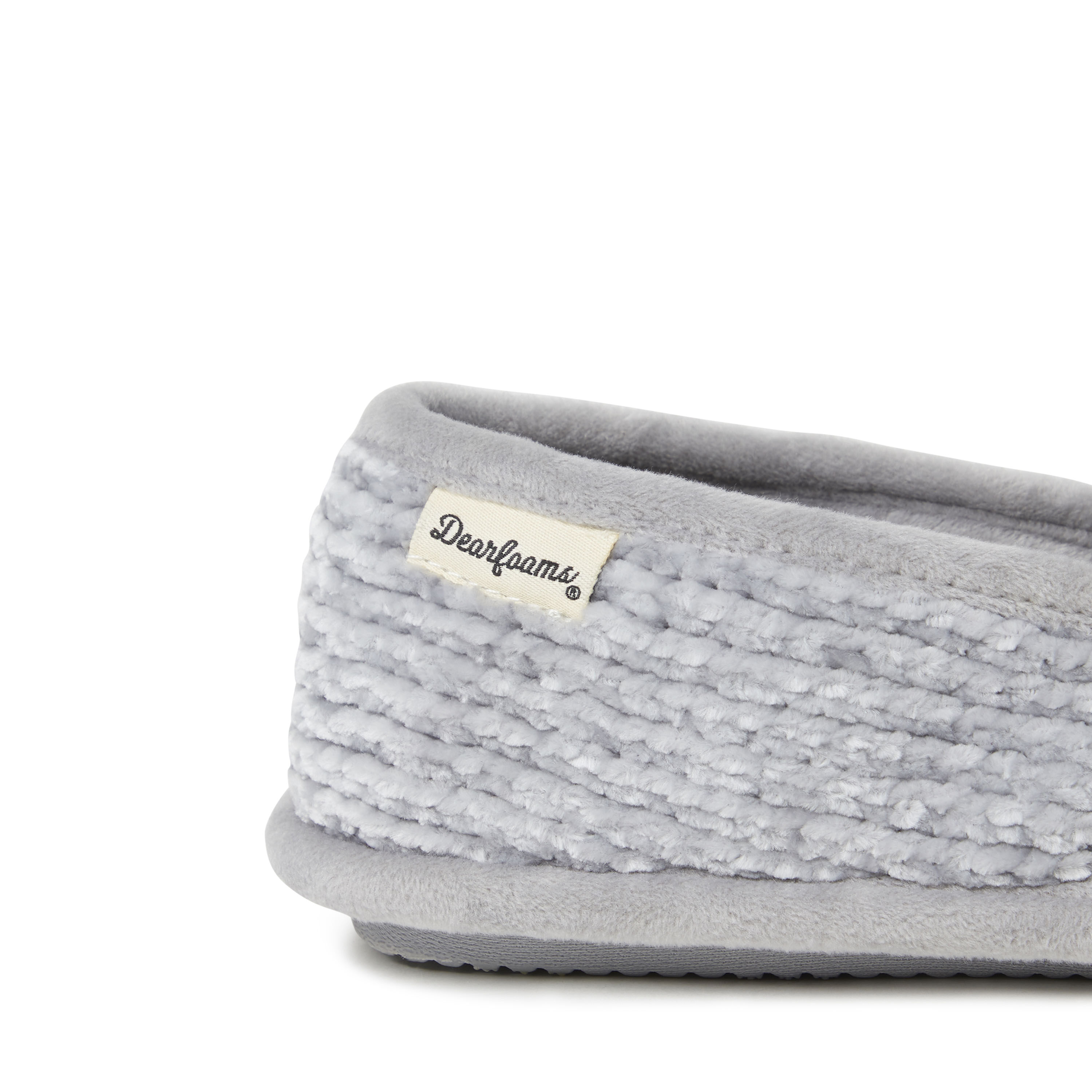 Women's dearfoams chenille closed back slippers hotsell