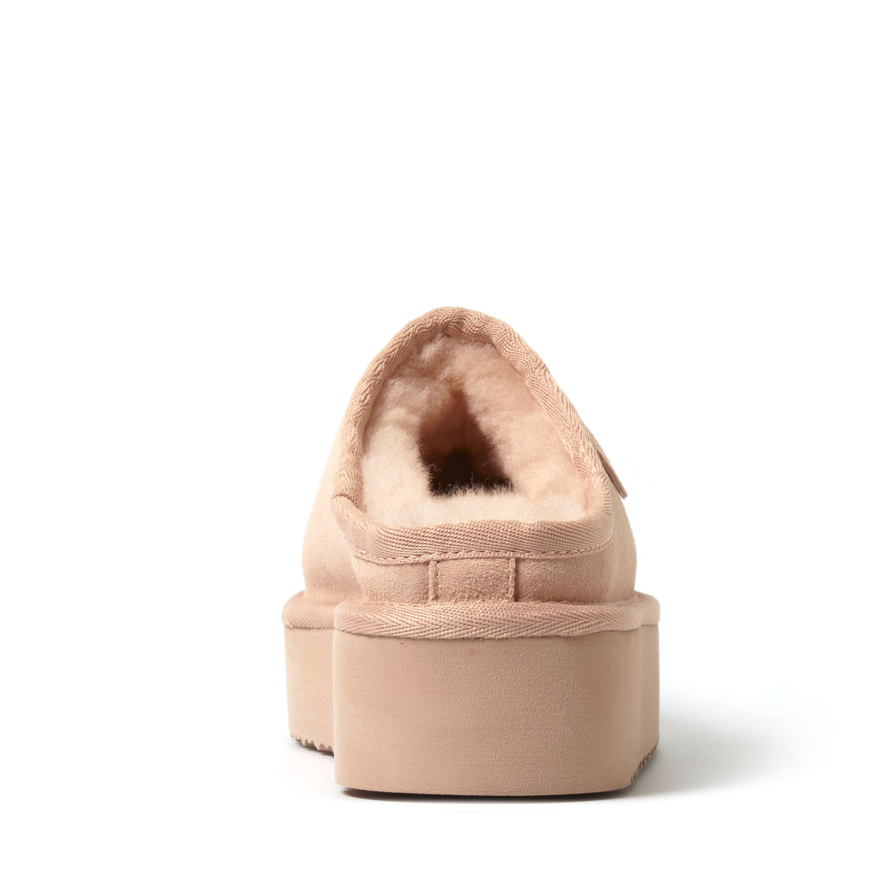 Women's Fireside by Dearfoams Queenstown Platform Genuine Shearling Clog