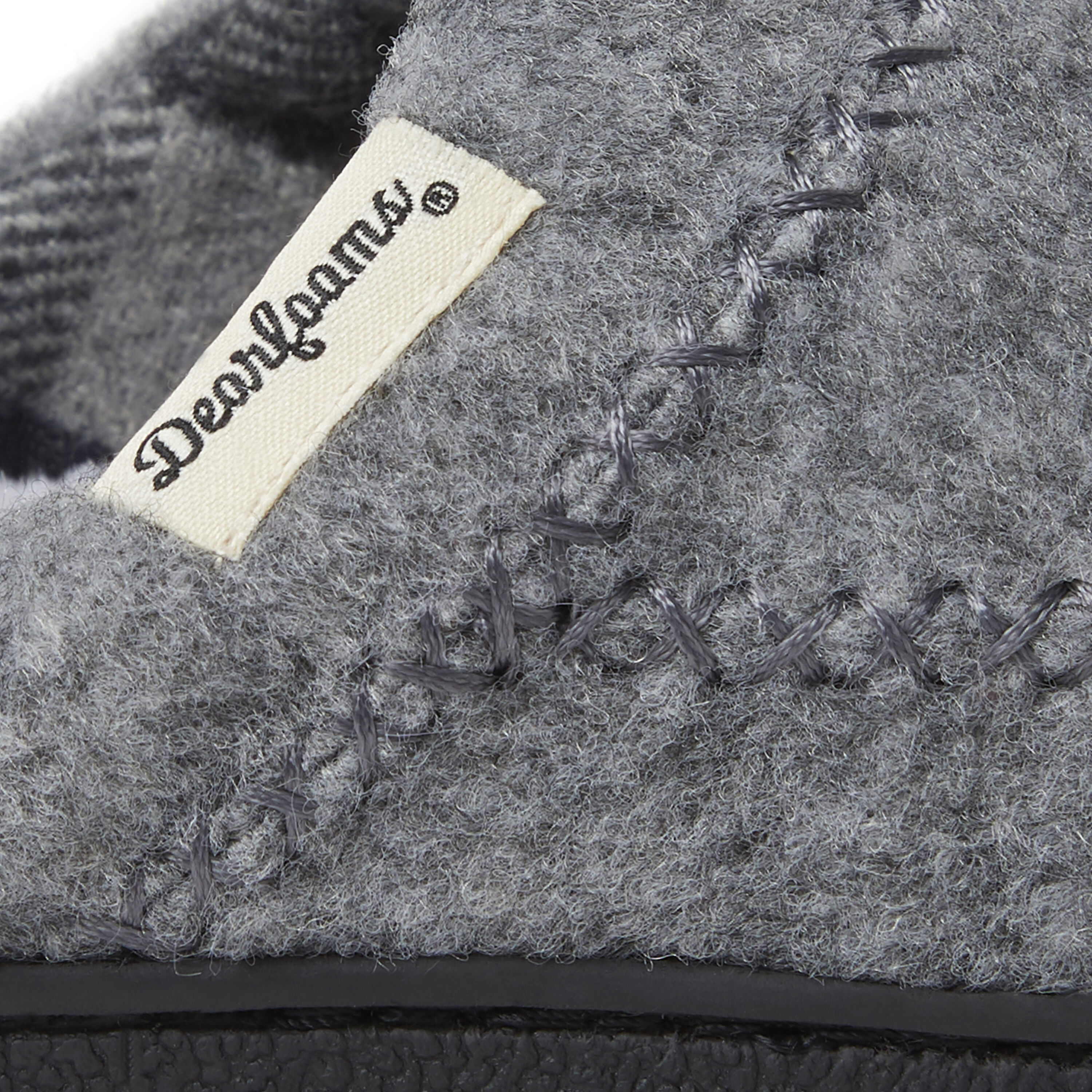 Women's Felted Wool X-Stitch Clog Slipper