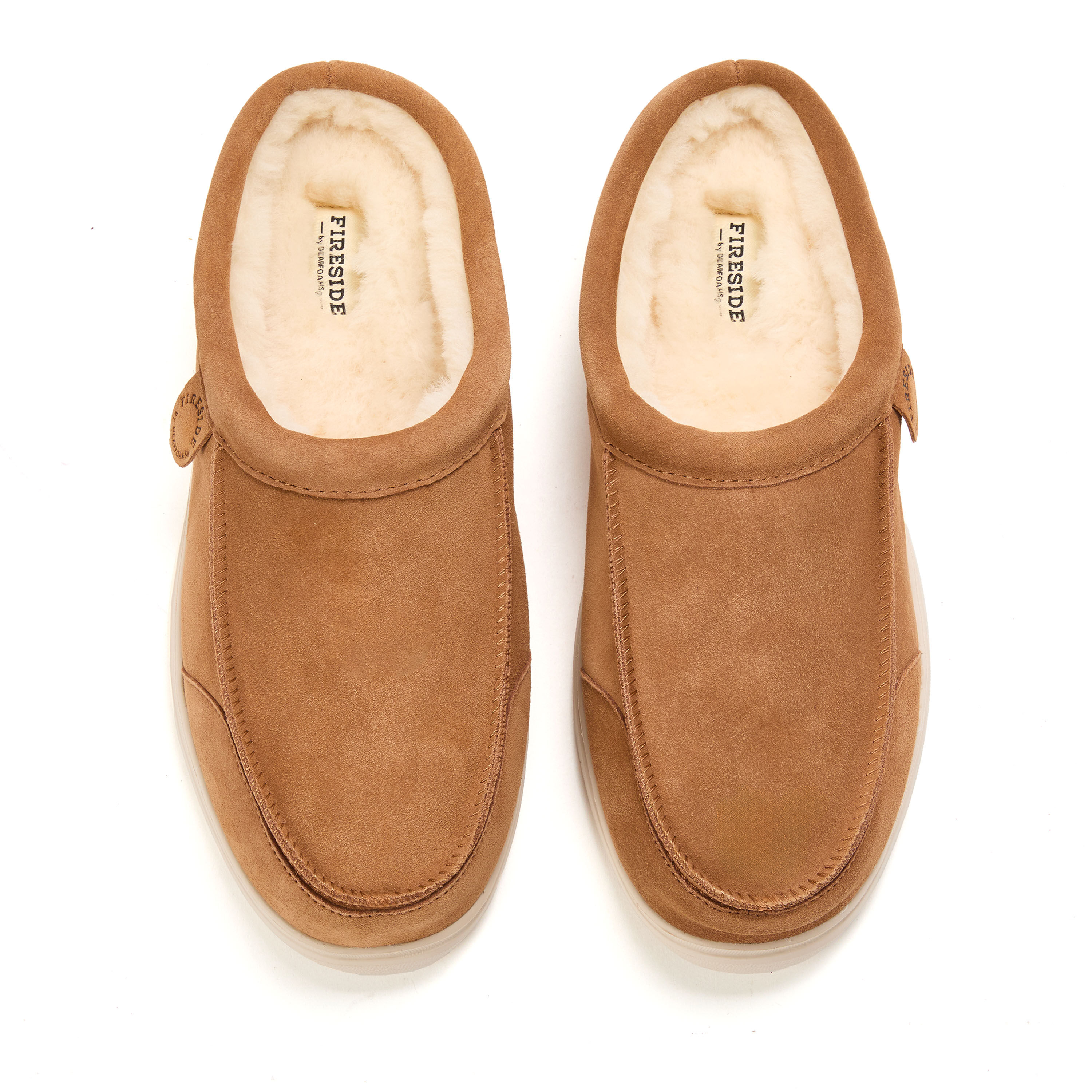 Men's Fireside by Dearfoams Lithgow Genuine Shearling Clog