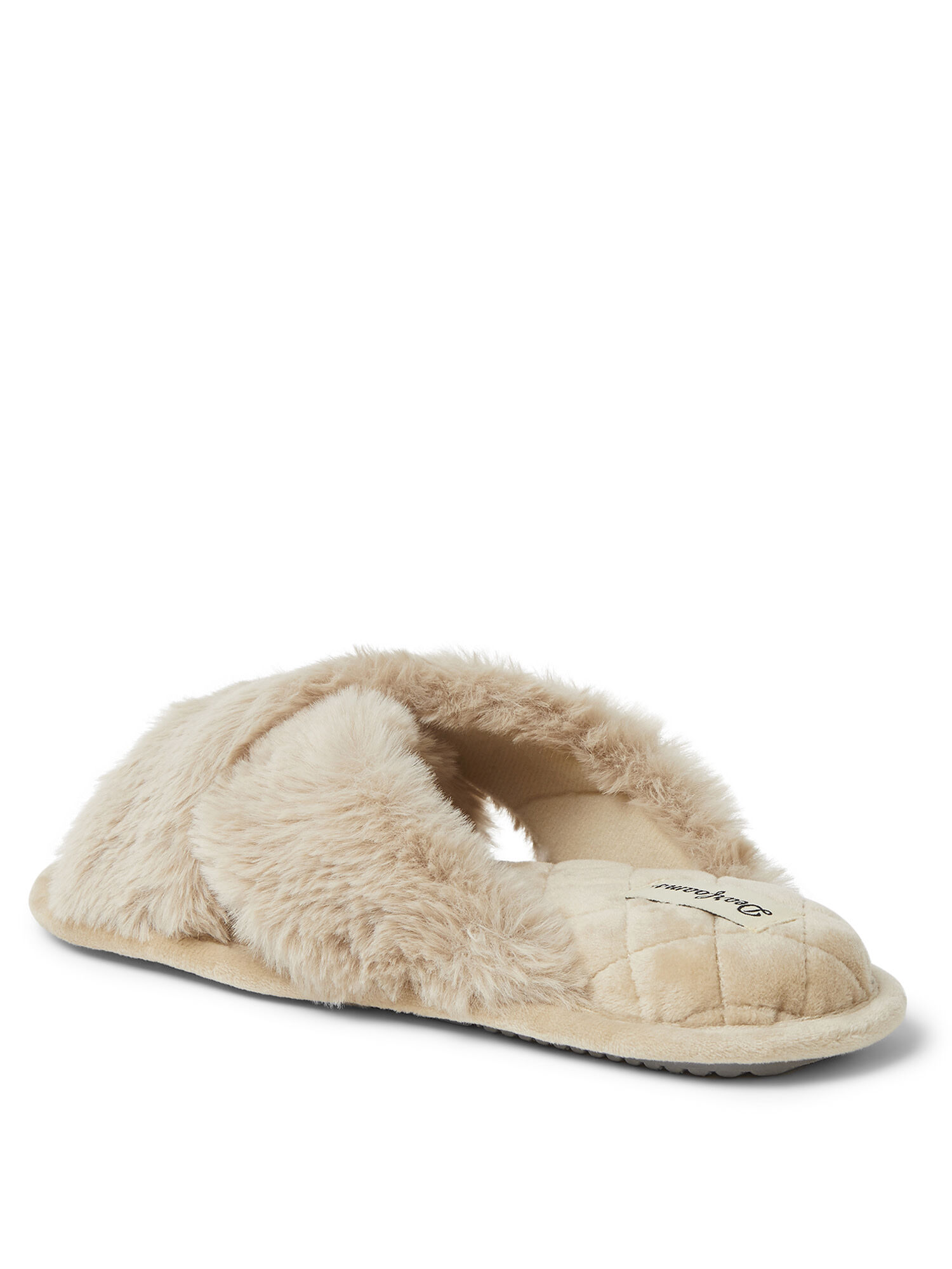 Women's Jessica Furry Crossband Slide Slipper