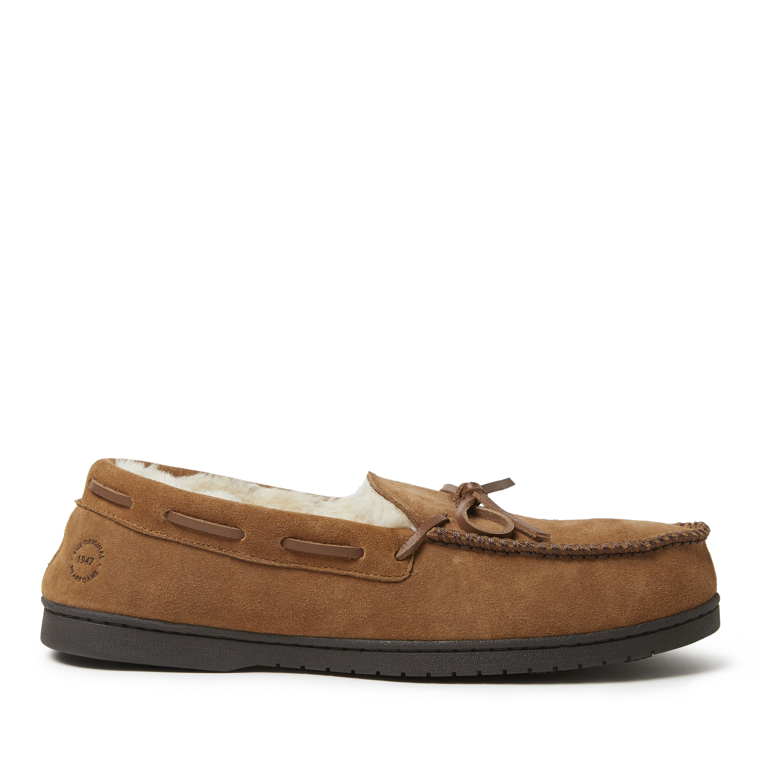 Men's Hudson Genuine Suede Moccasin with Tie