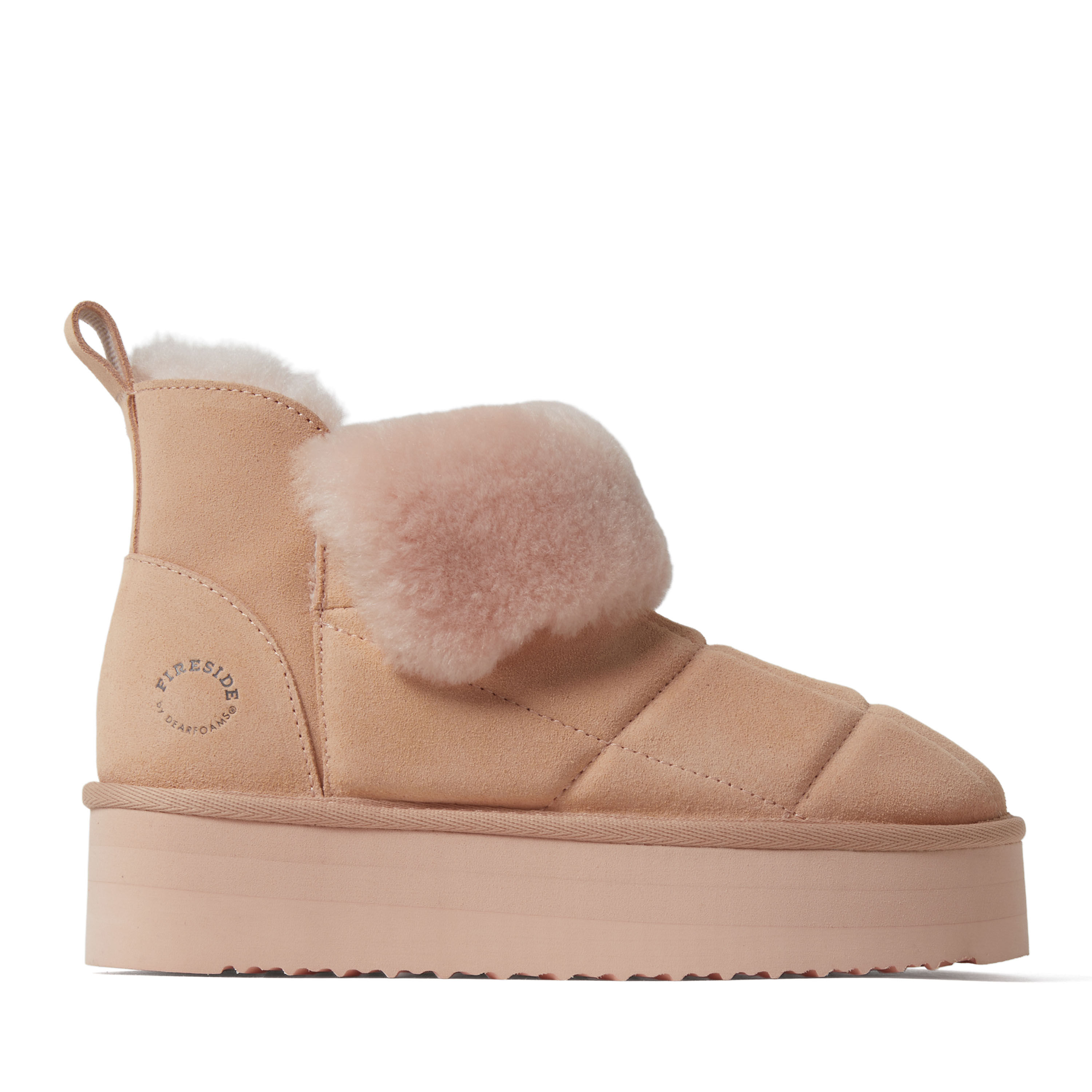 Women's Bayswater Genuine Shearling Quilted Platform Bootie