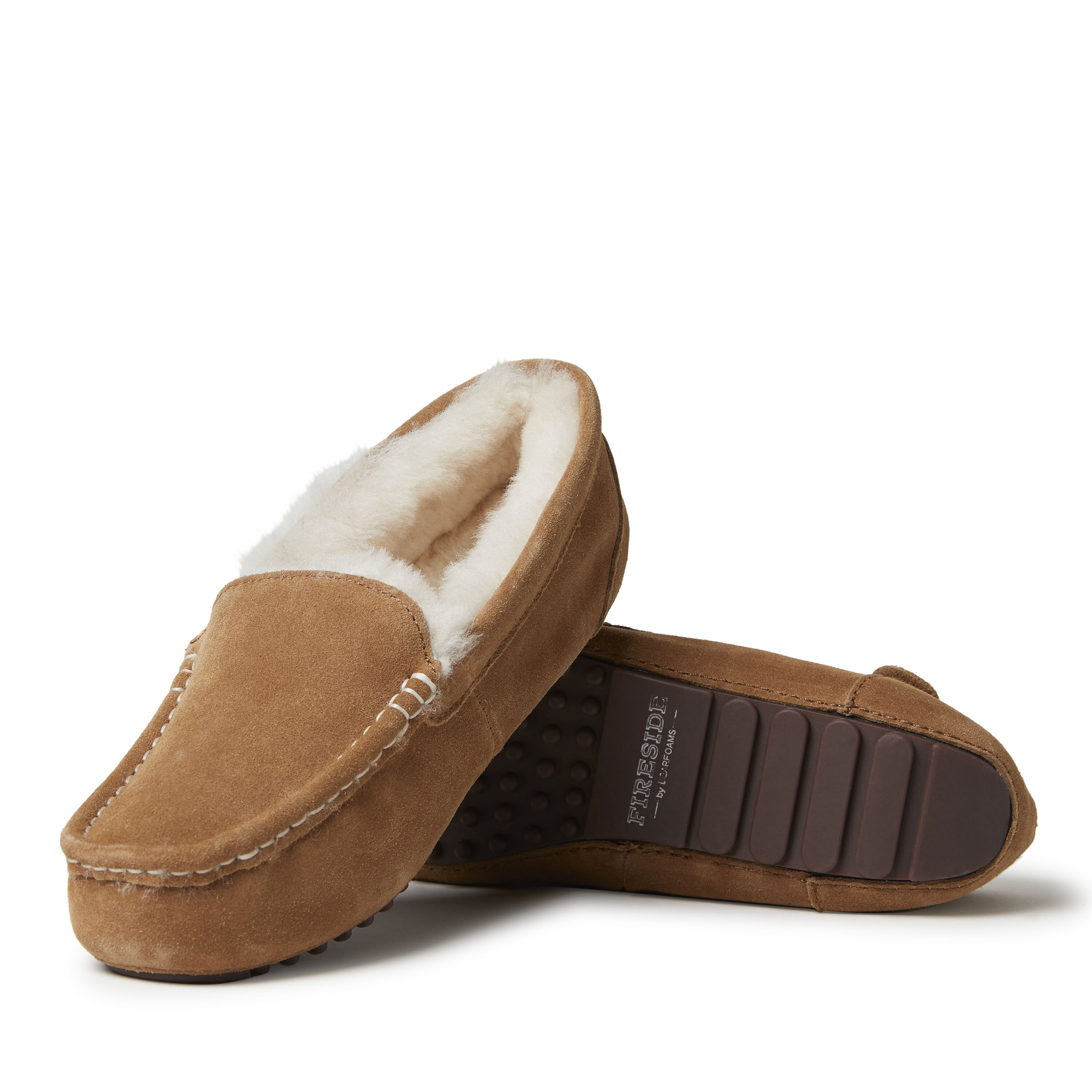 Women's Fireside by Dearfoams Mel Genuine Shearling Moccasin