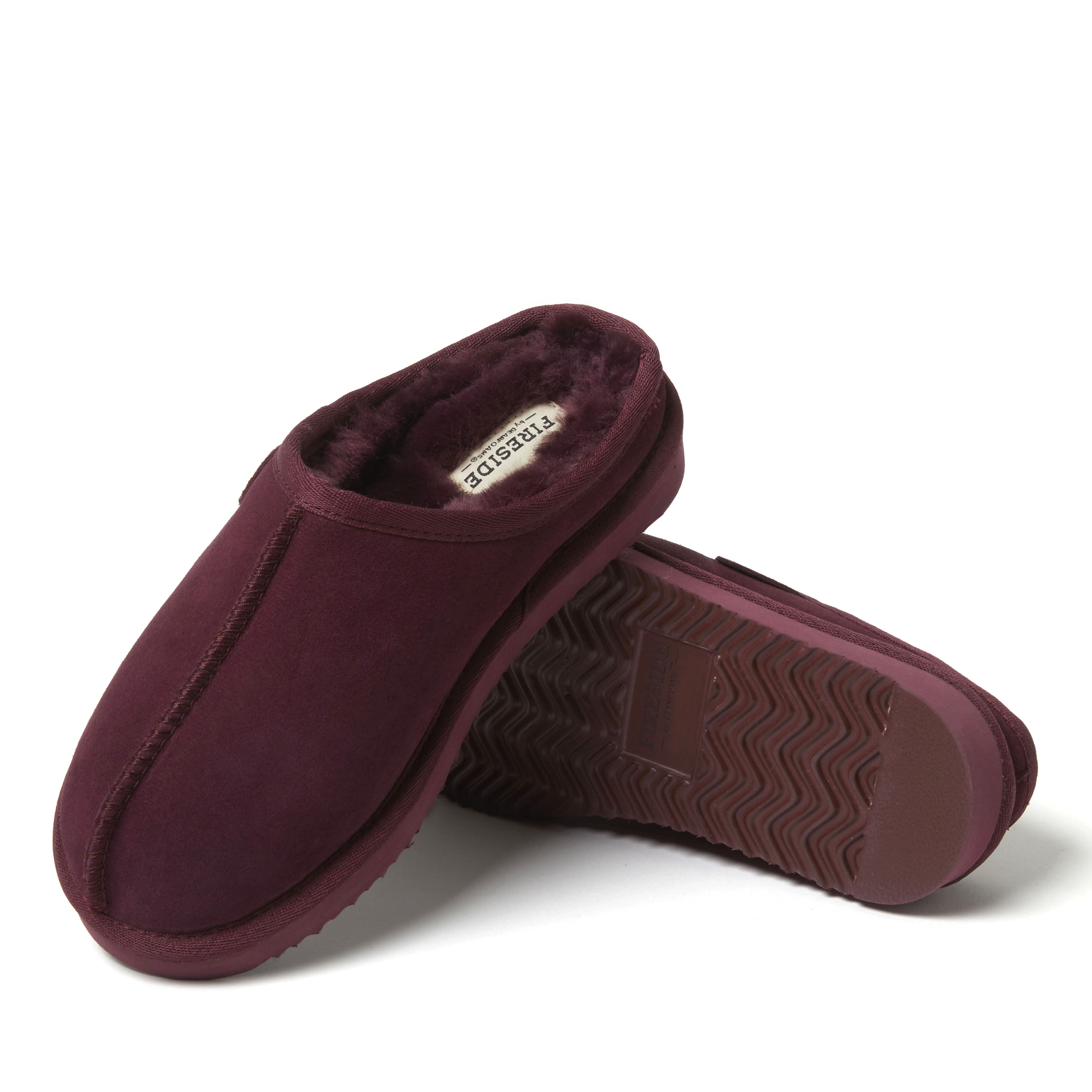 Women's Fireside by Dearfoams Greta Genuine Shearling Clog