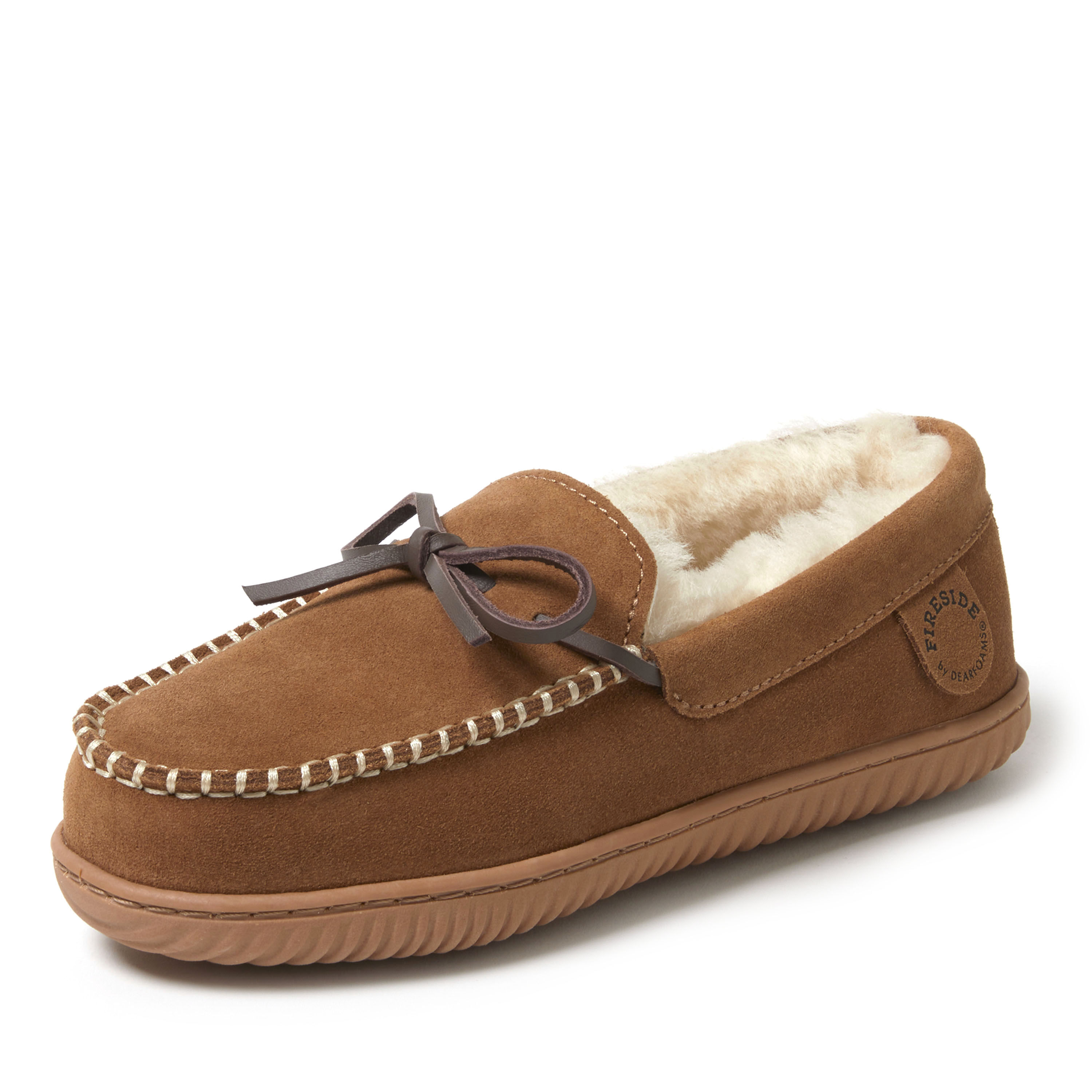 Women's Fireside by Dearfoams Alice Springs Genuine Shearling Moccasin