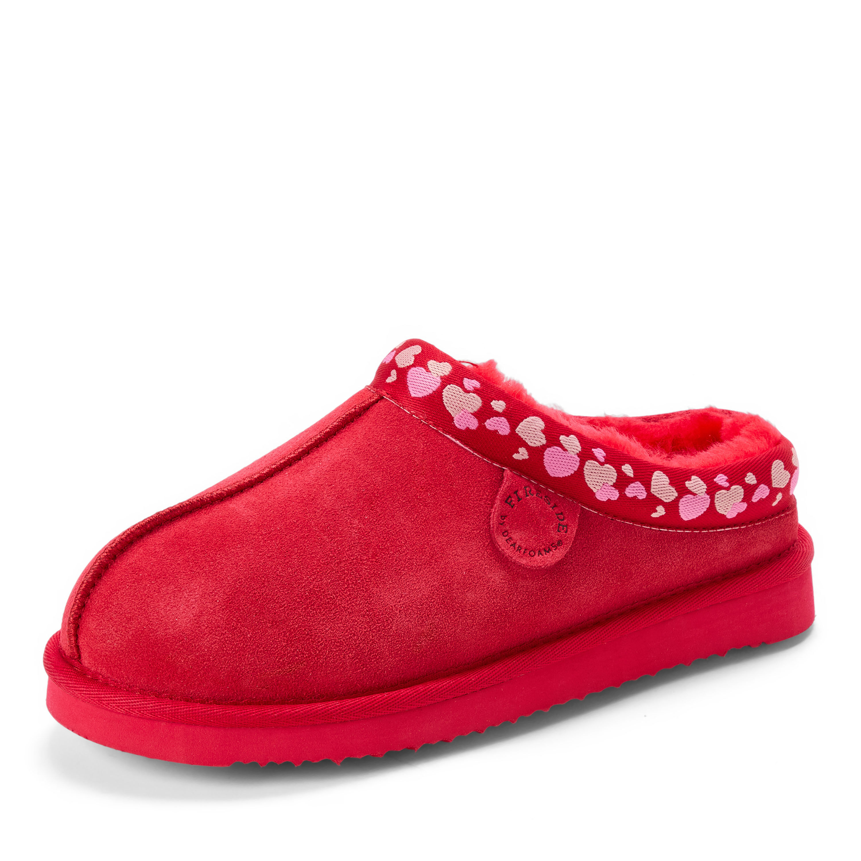 Women's Fireside by Dearfoams Greta Genuine Shearling Clog With Taping