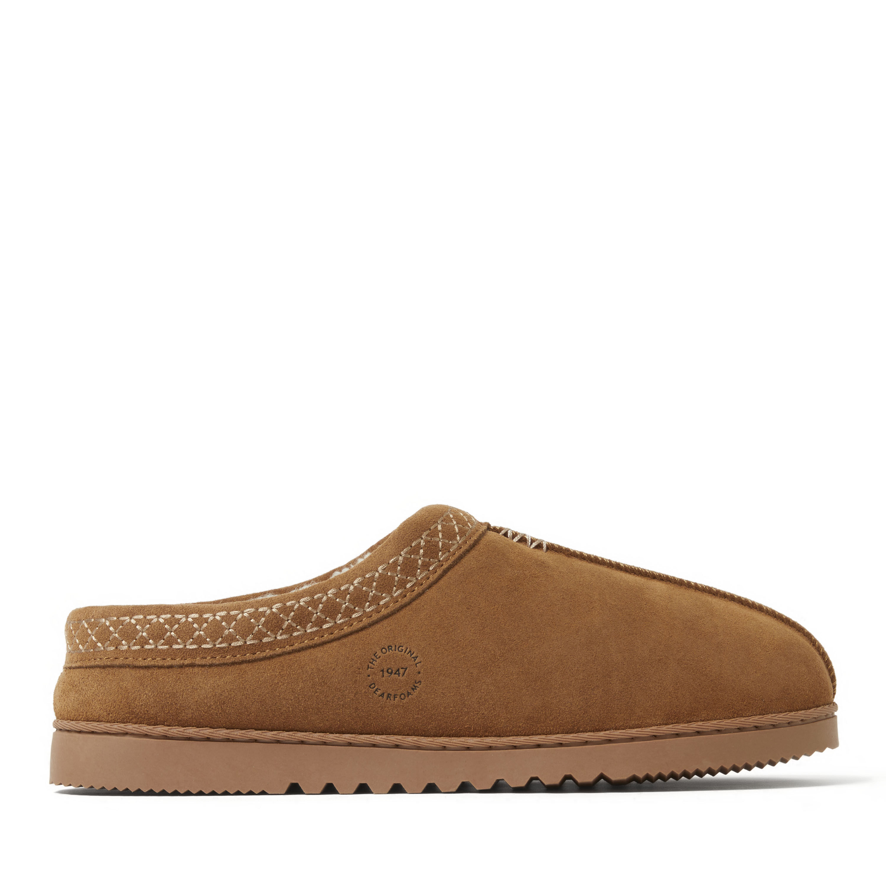 Men's Dean Genuine Suede Clog with Embroidery
