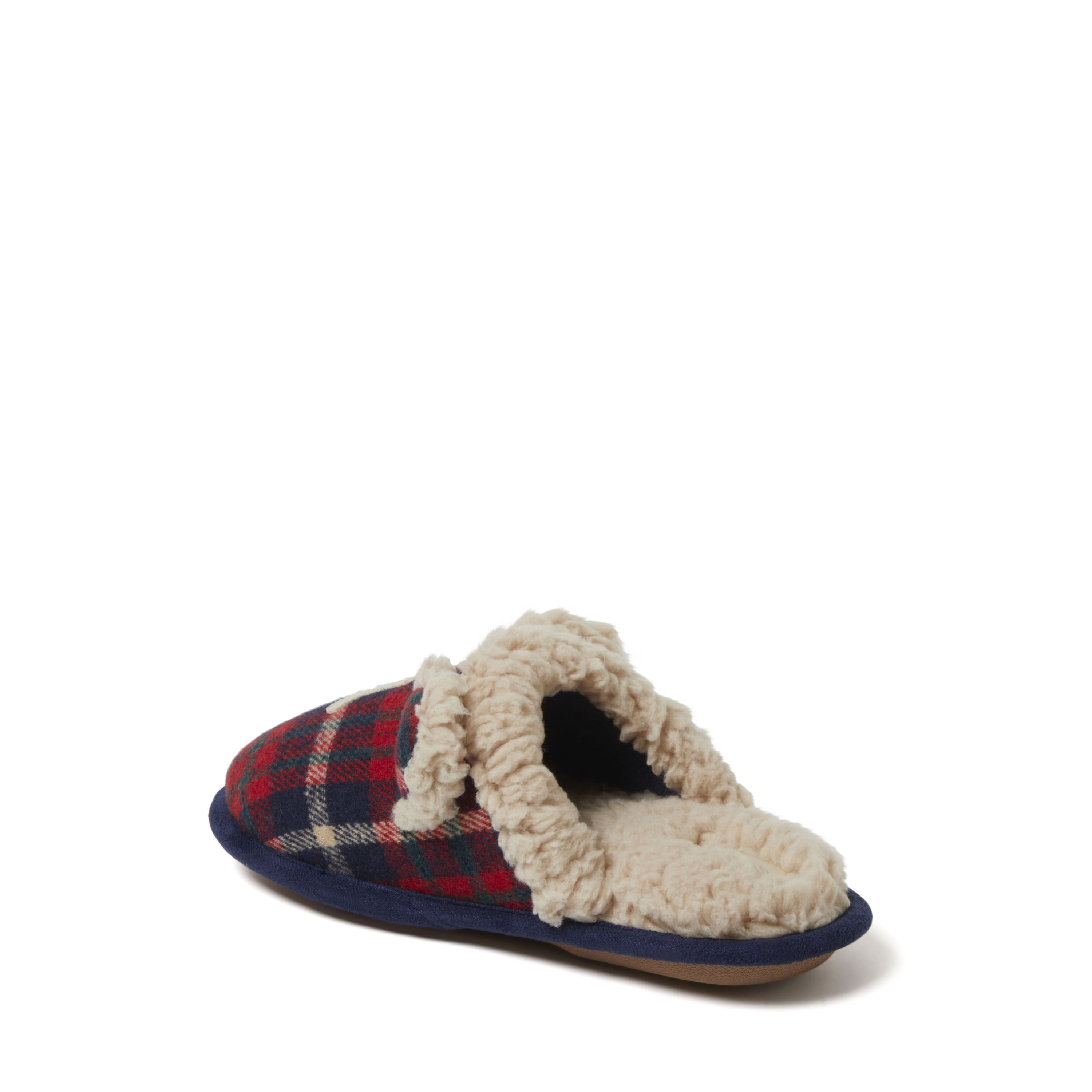 Kids Lil Bear Plaid Scuff