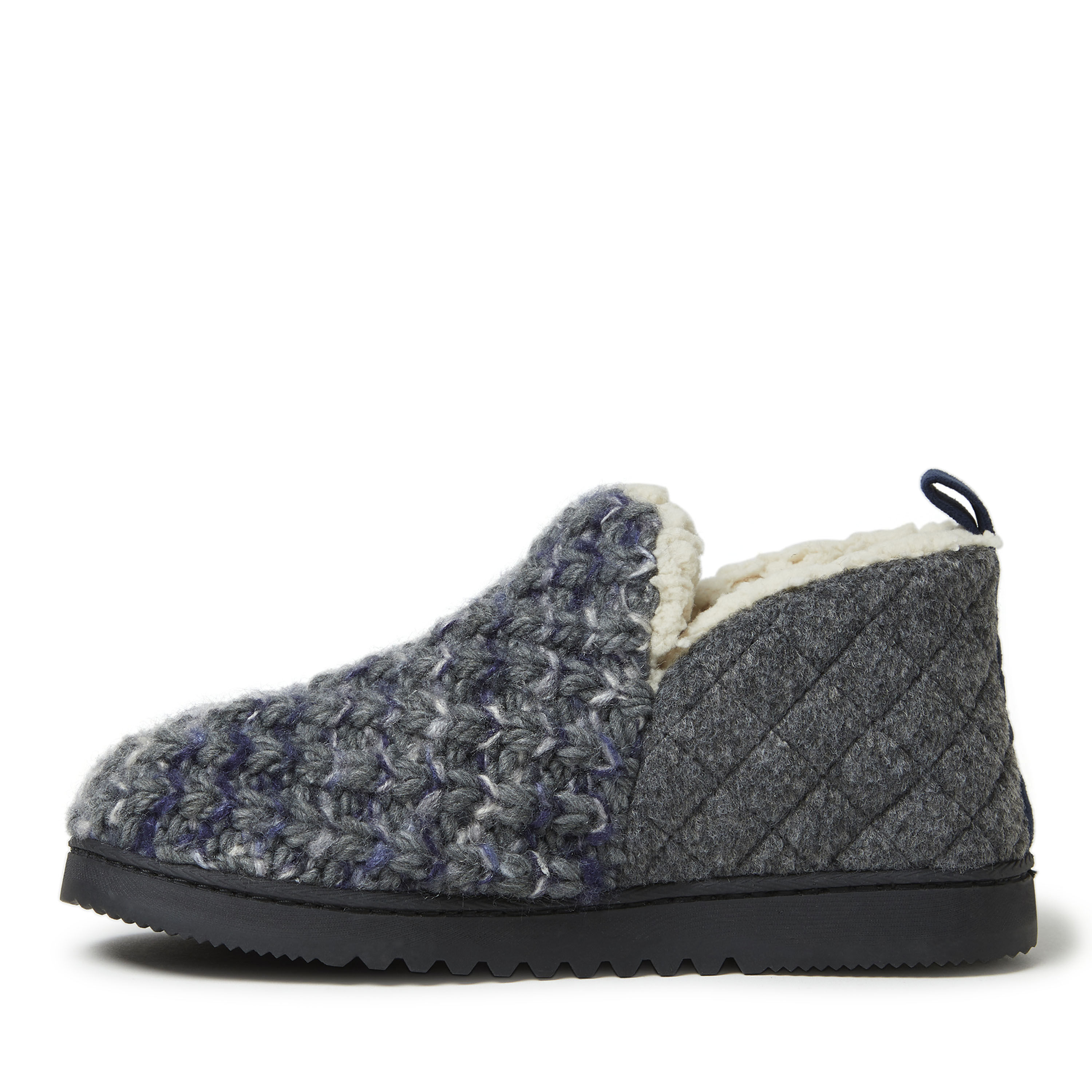 Women's Textured Knit and Microwool Bootie Slipper