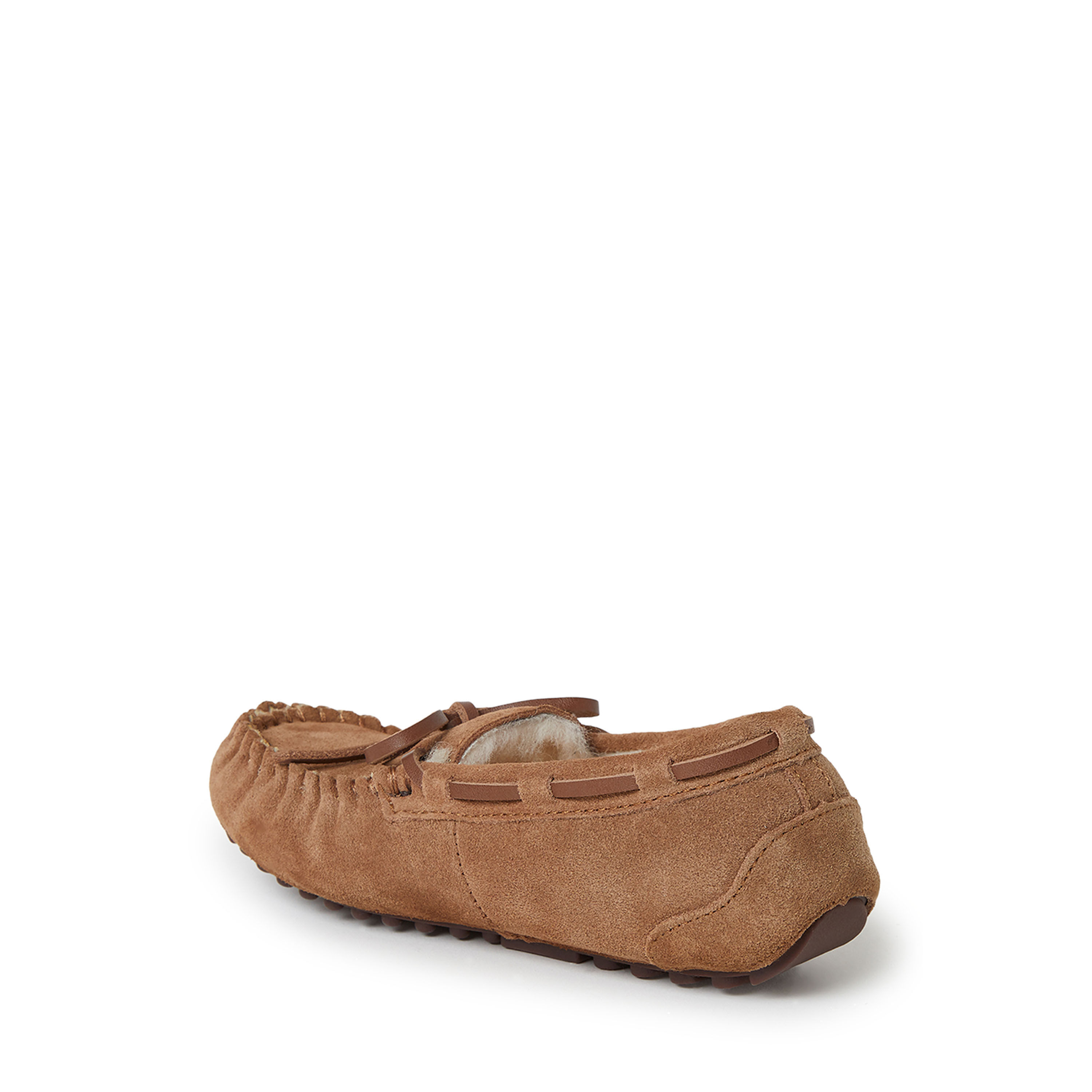 Kid's Fireside by Dearfoams Parke Genuine Shearling Moccasin Slipper