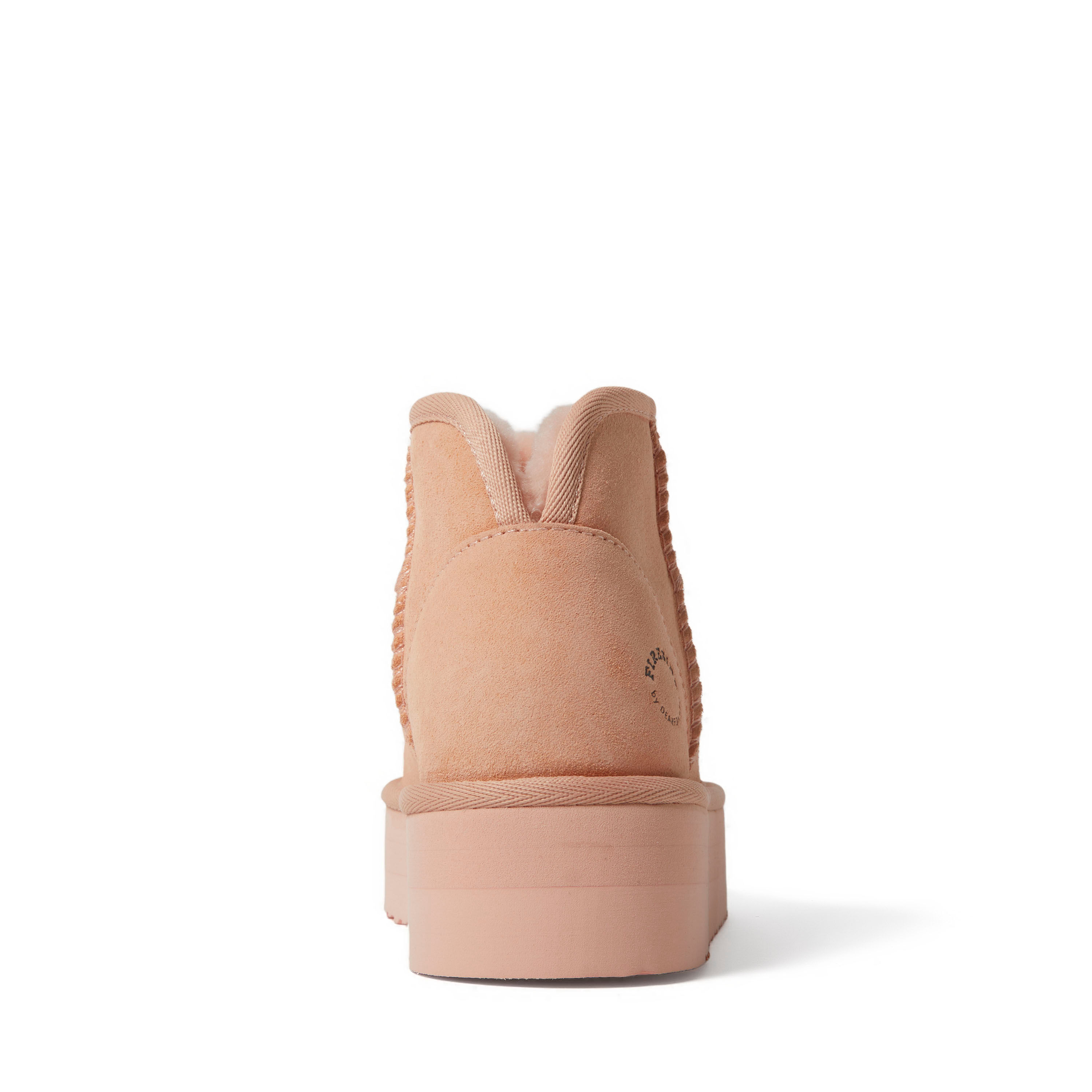 Women's Fireside by Dearfoams Kingston Genuine Shearling Platform Bootie