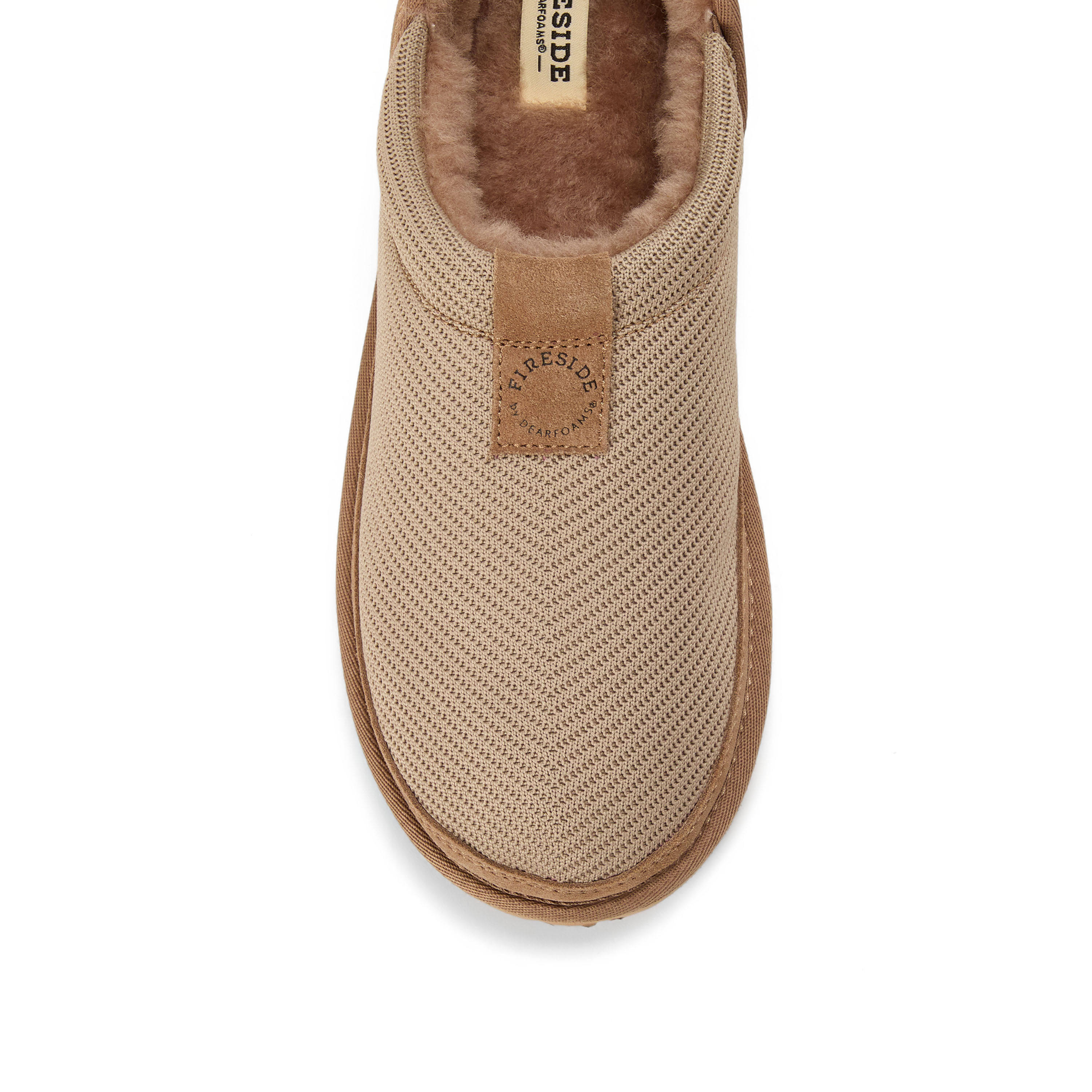 Women's Fireside by Dearfoams Sport Knit And Suede Slip On Shoetie - Water Repellent