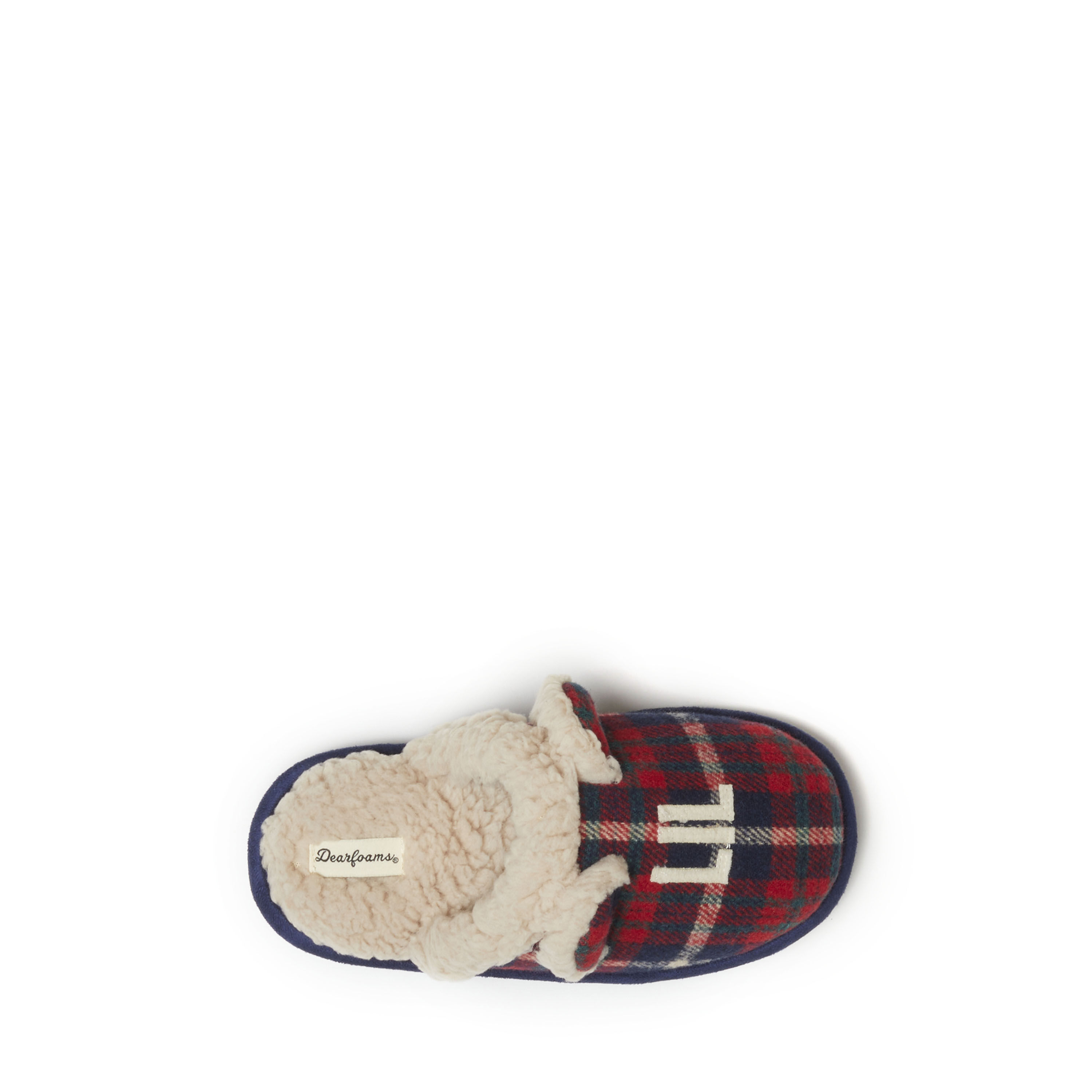 Kids Lil Bear Plaid Scuff
