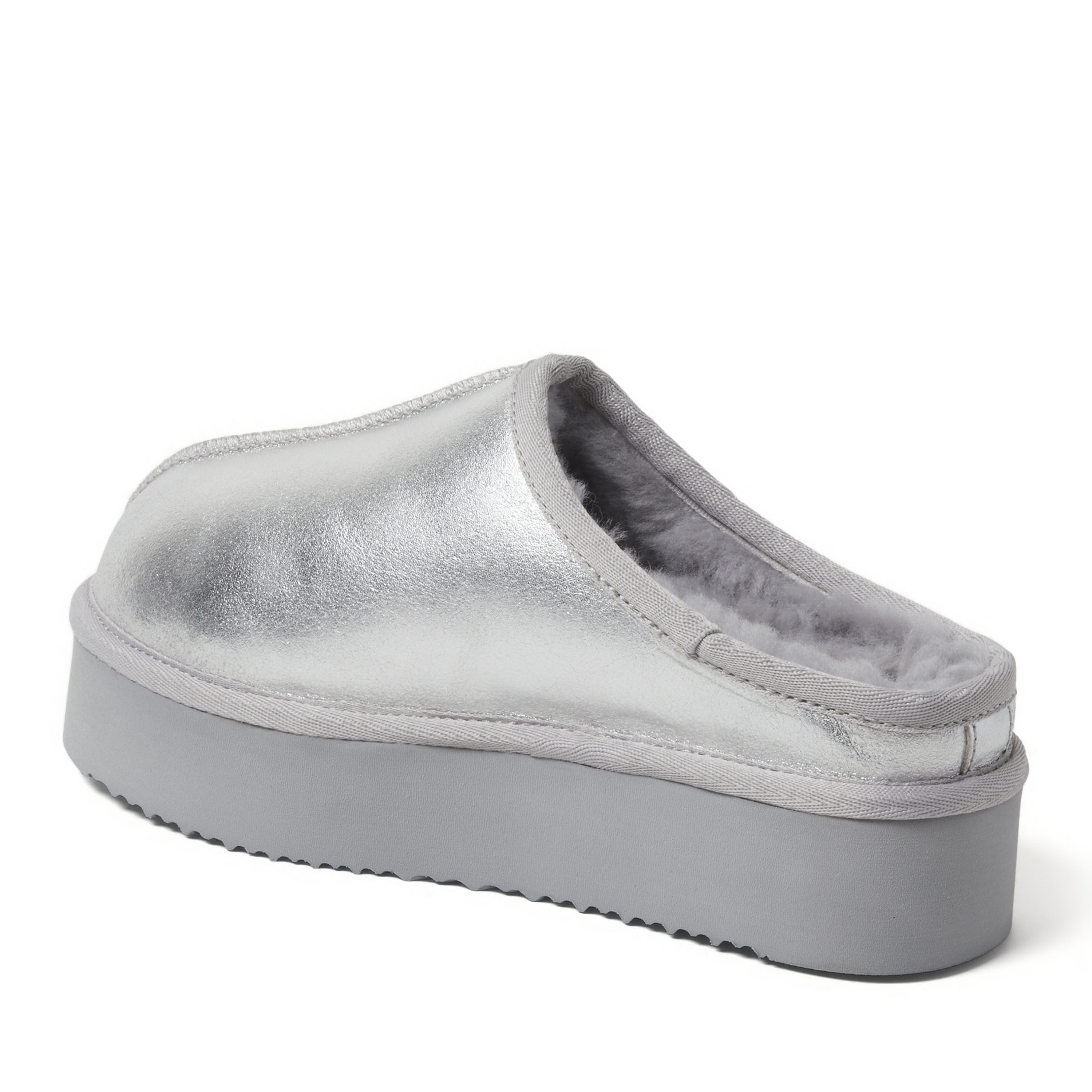 Women's Fireside by Dearfoams Queenstown Platform Genuine Shearling Clog