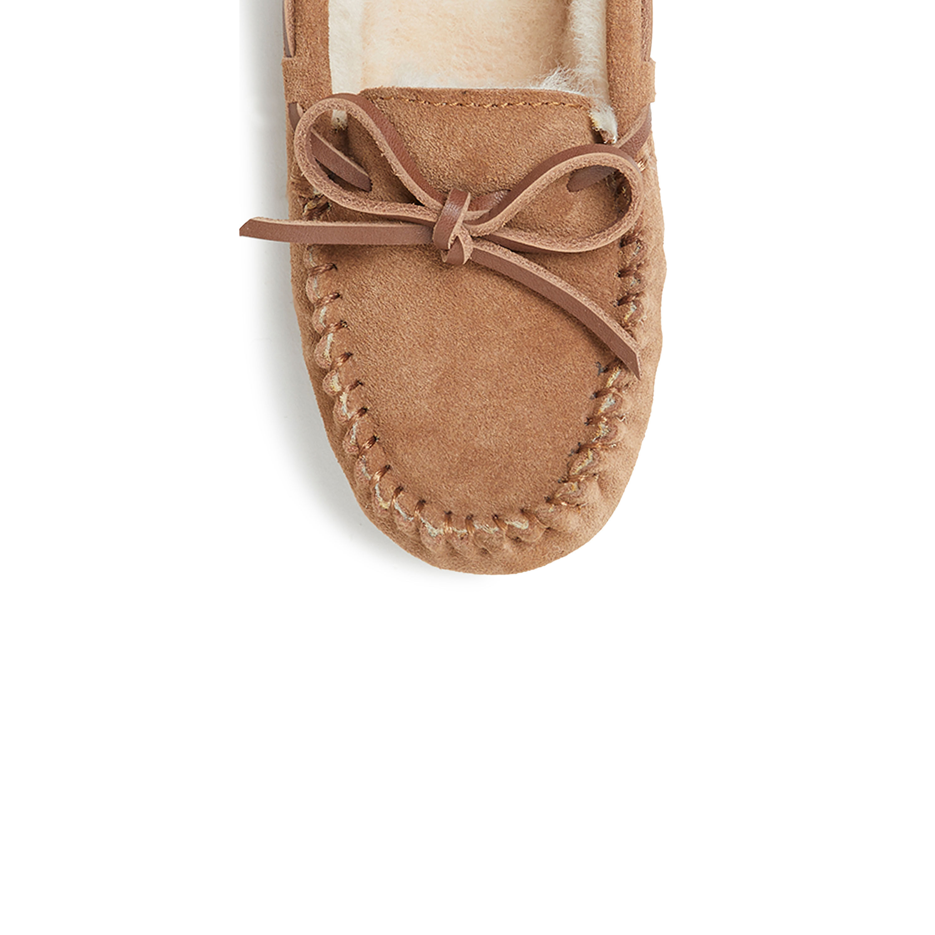Kid's Fireside by Dearfoams Parke Genuine Shearling Moccasin Slipper