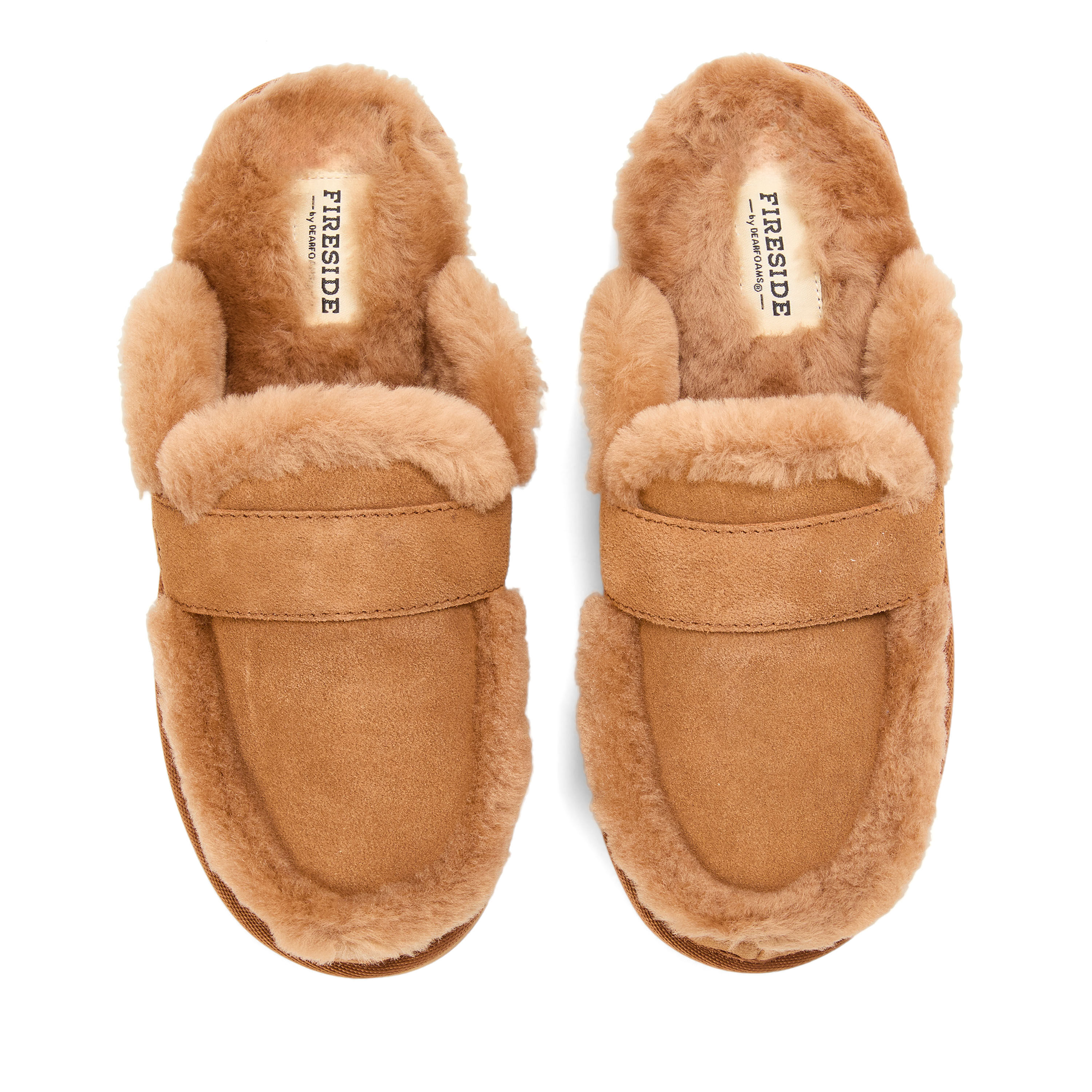 Women's Fireside by Dearfoams Richmond Genuine Shearling Scuff