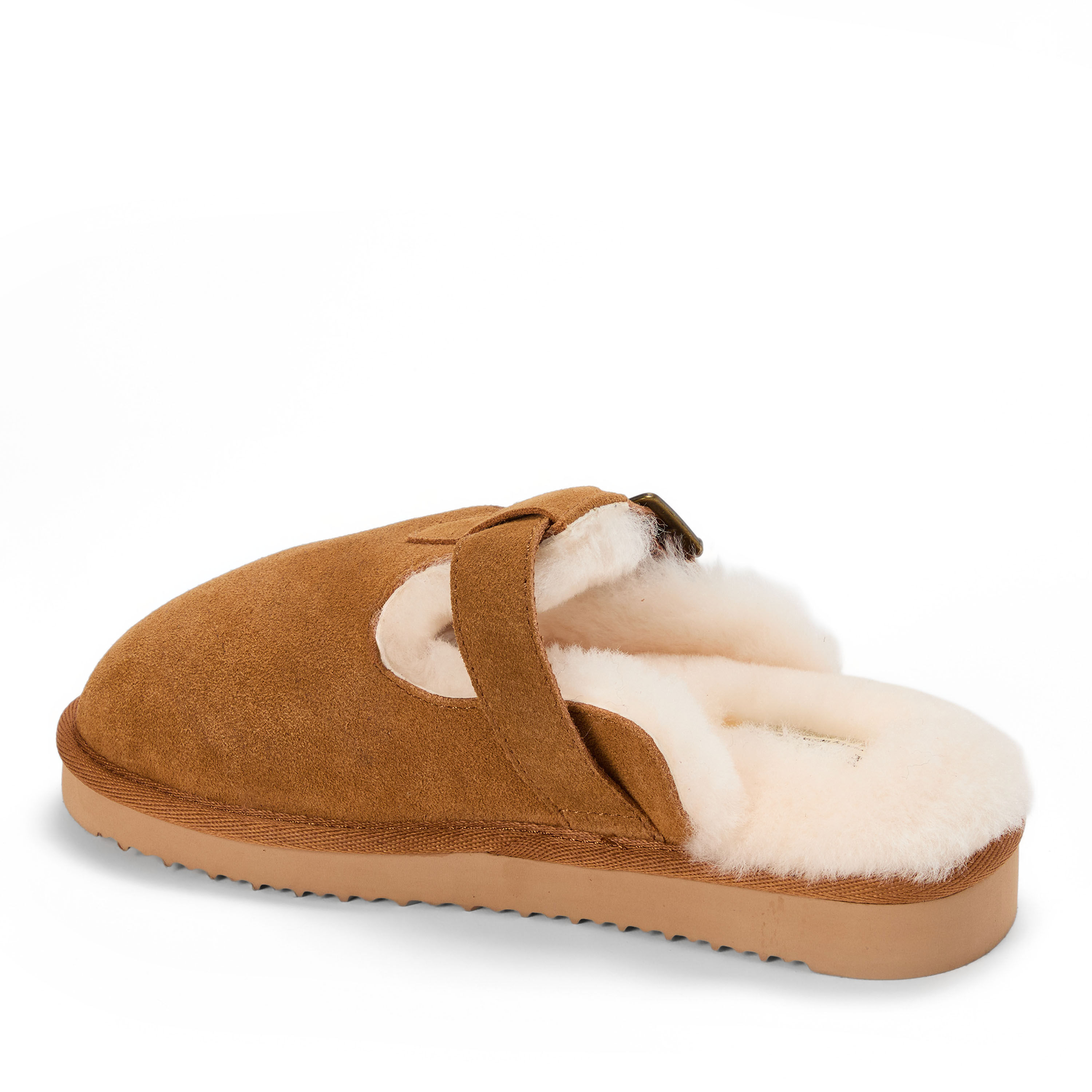 Women's Fireside by Dearfoams Maitland Genuine Shearling Scuff