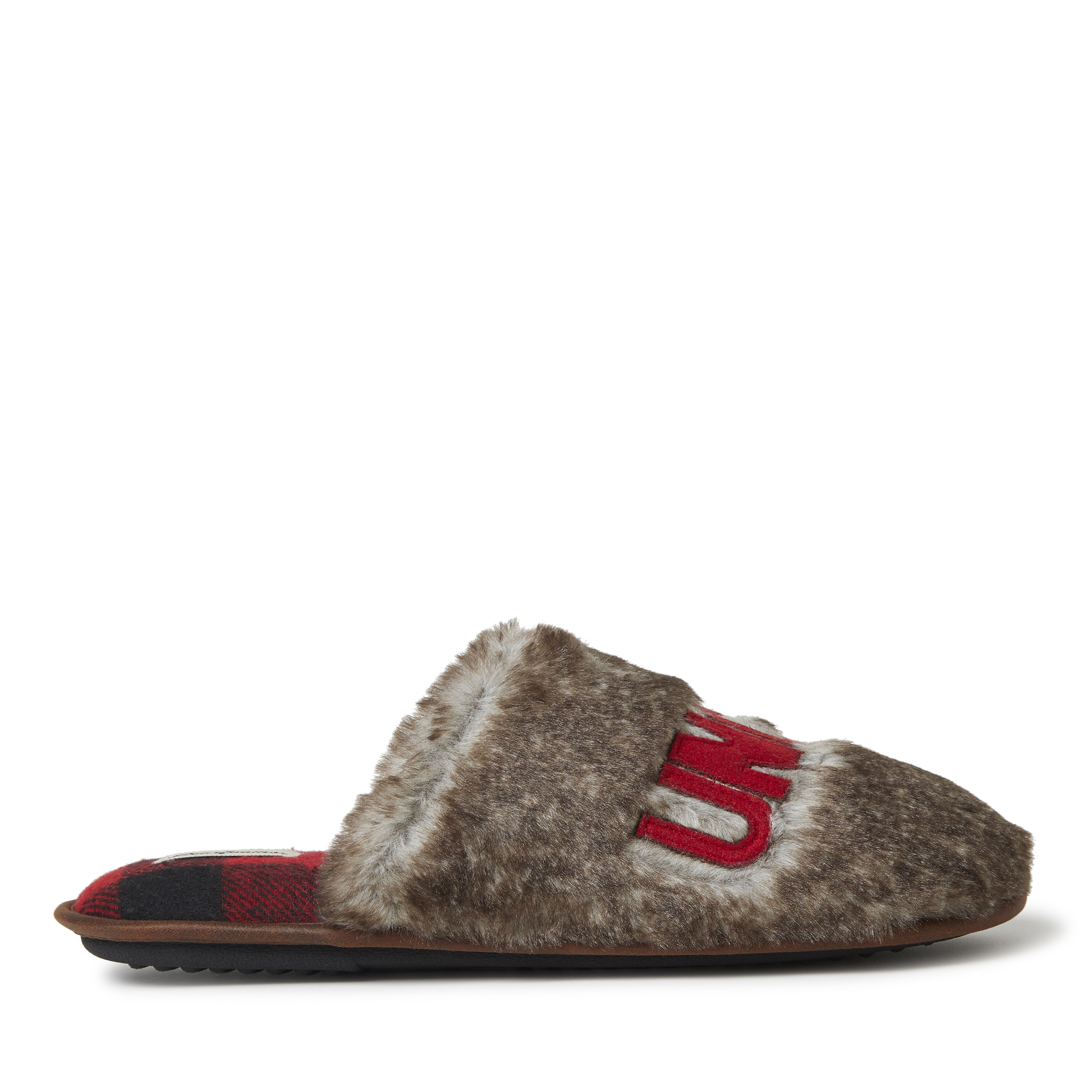 Men's Furry Uncle or Big Bro Bear Scuff Slipper