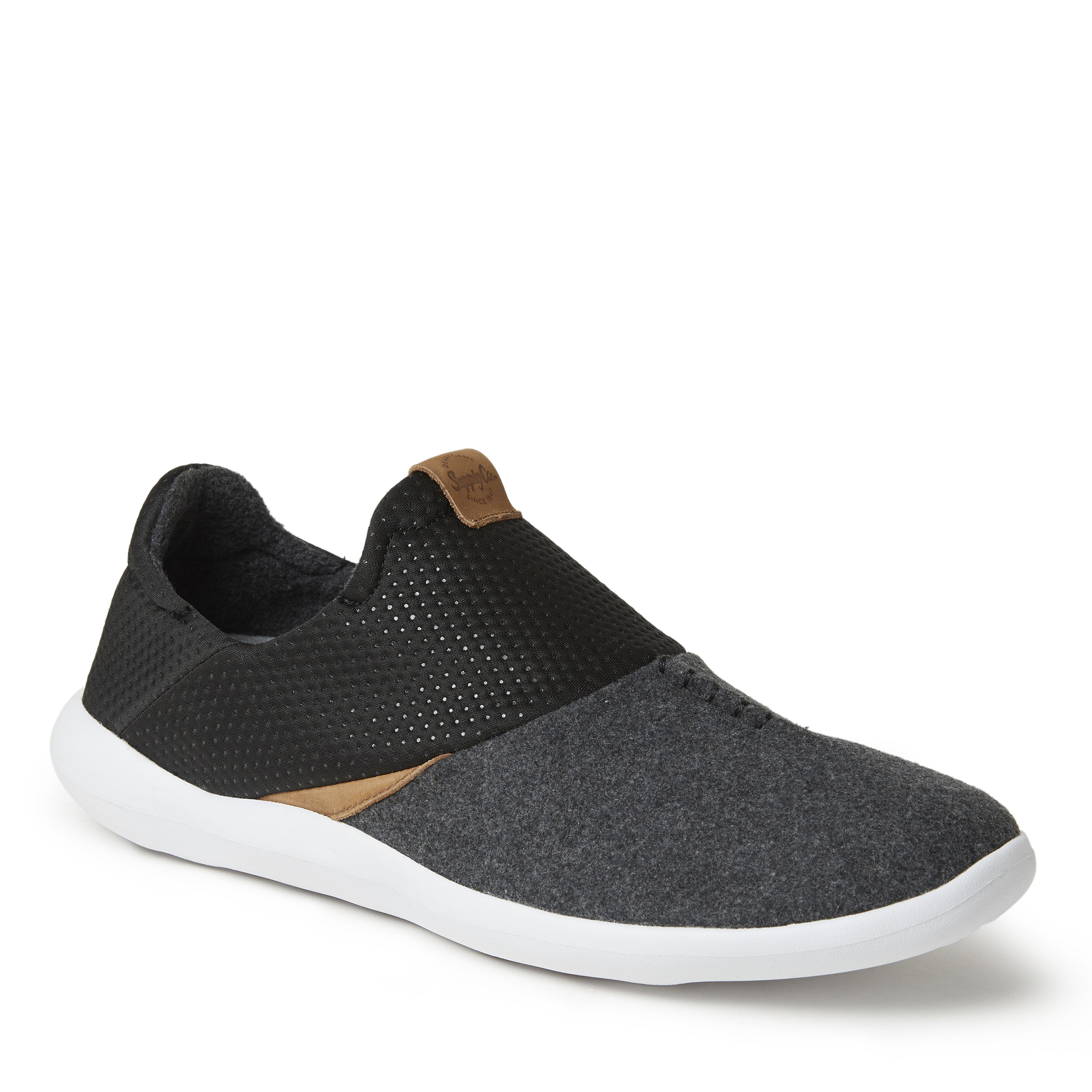 Dearfoams Supply Co. Men's Taylor Microwool & Spandex Closed Back