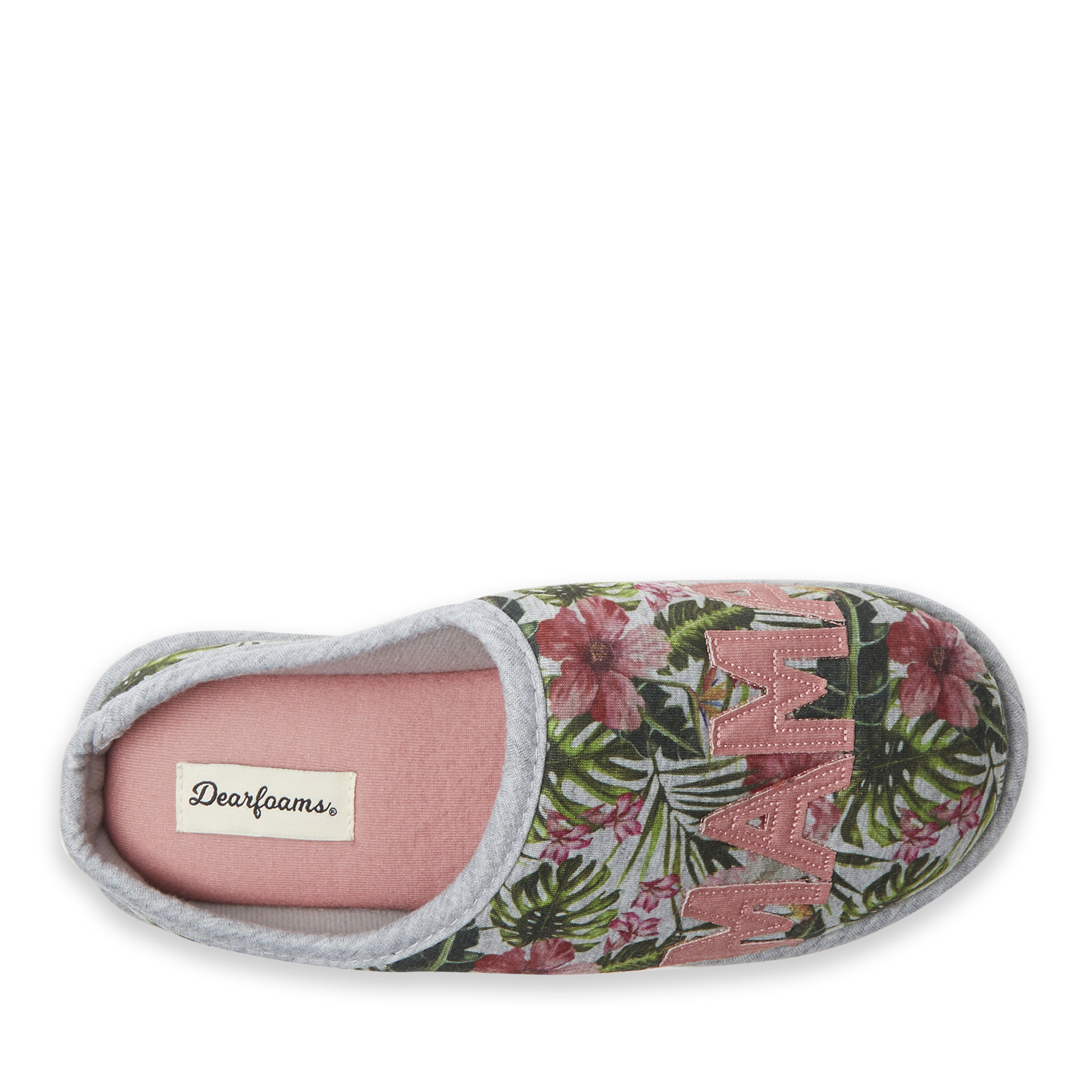 Dearfoam best sale floral slippers
