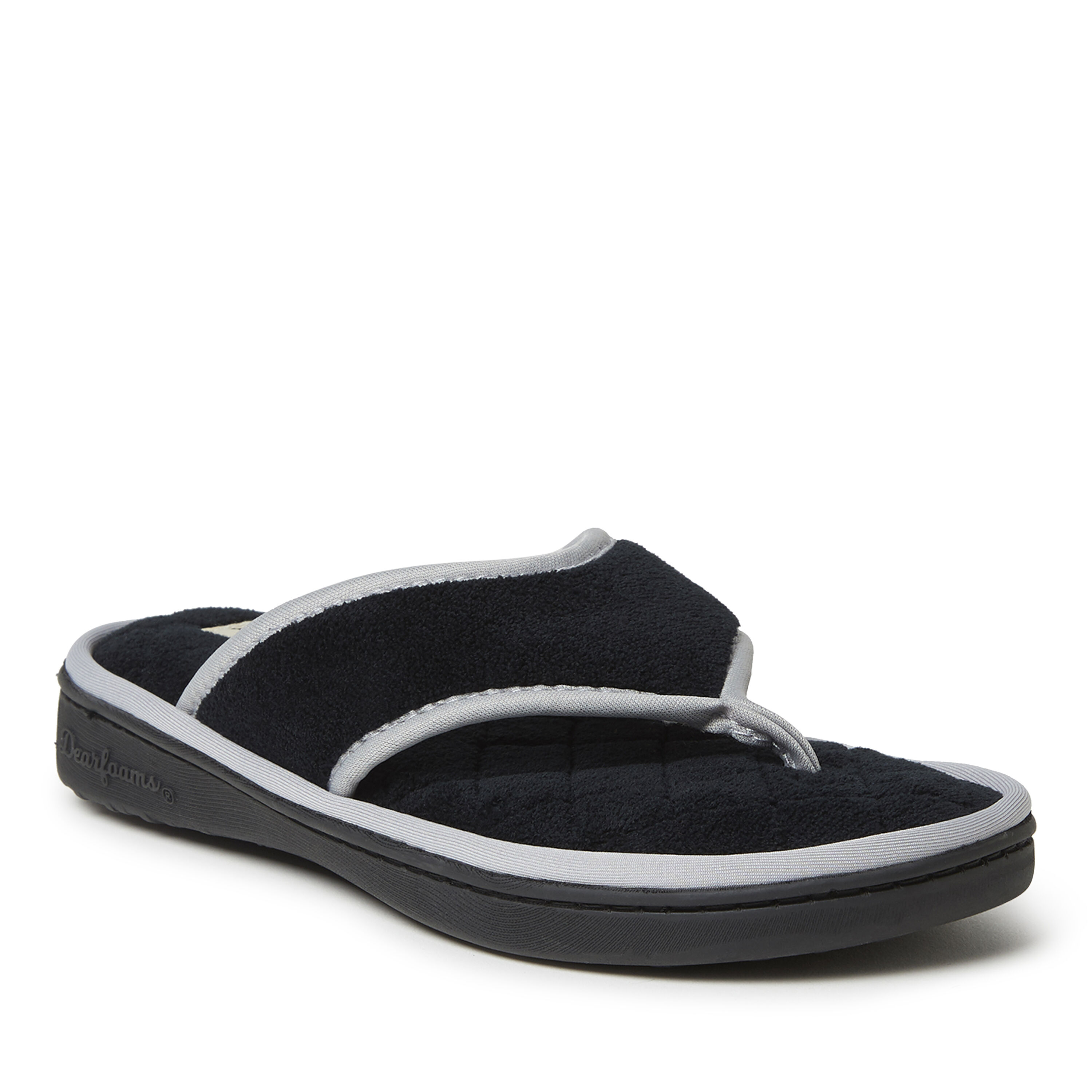 Women's Melanie Terry Thong  with Quilted Footbed Slipper