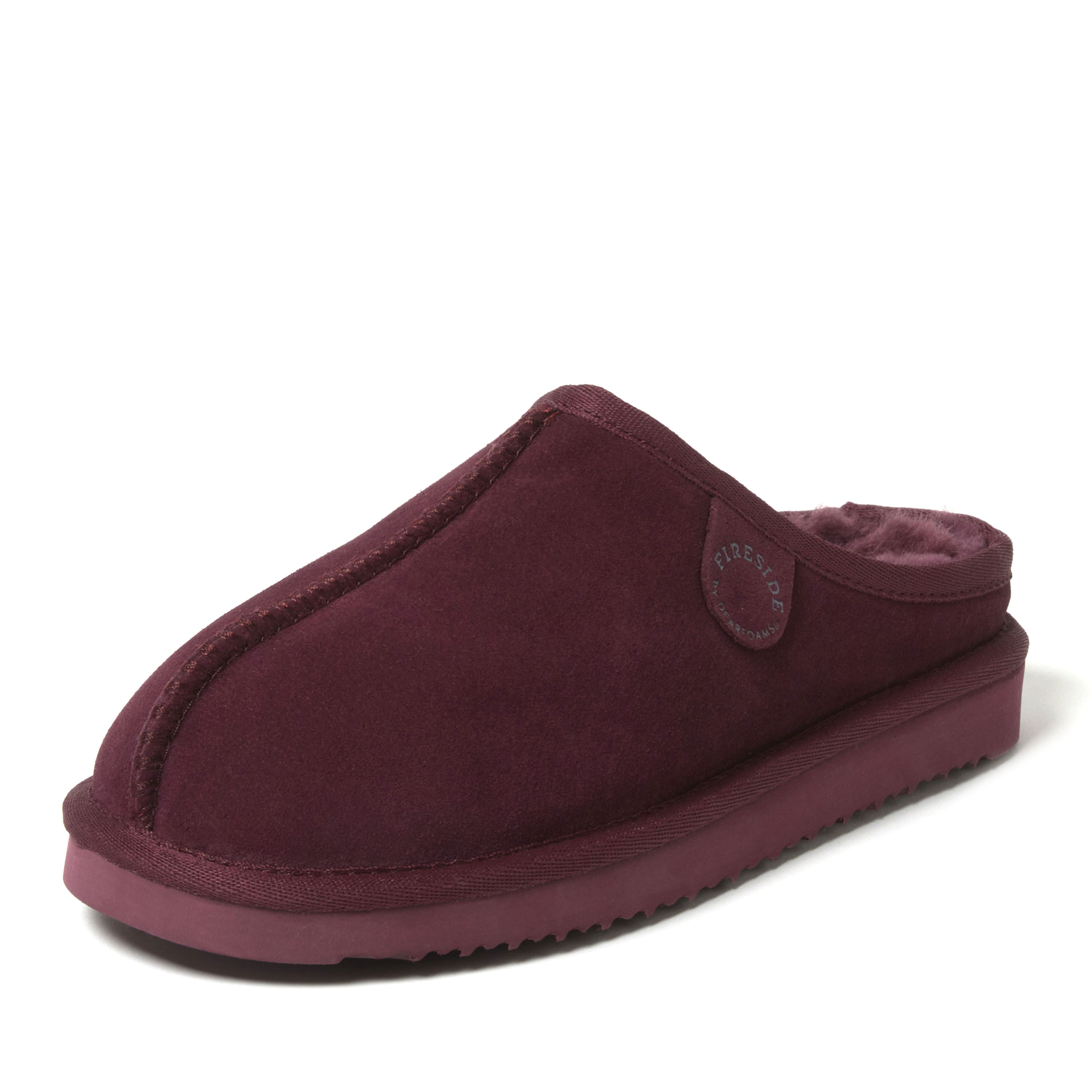 Women's Fireside by Dearfoams Greta Genuine Shearling Clog