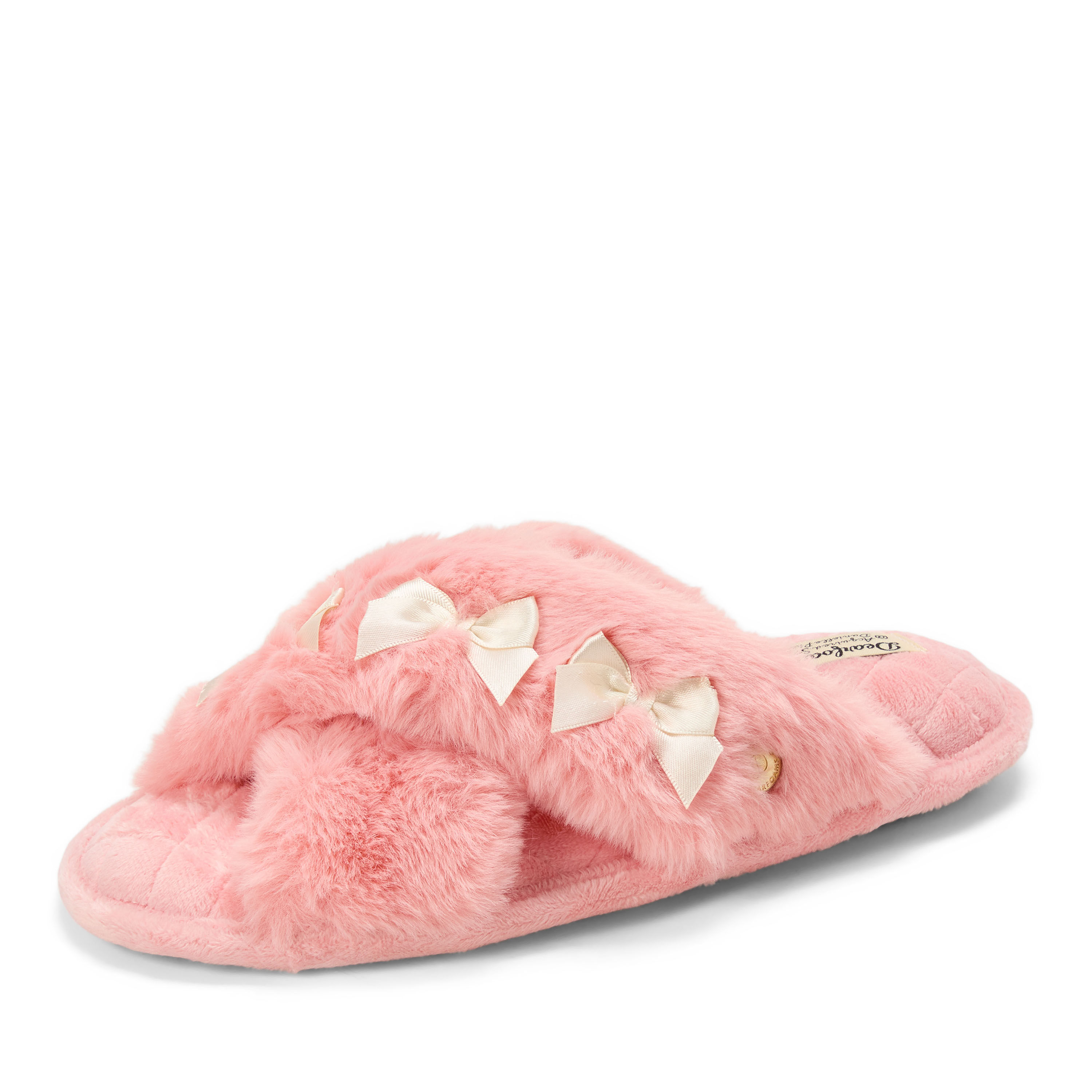 Women's Jessica Furry Crossband Slide Slipper