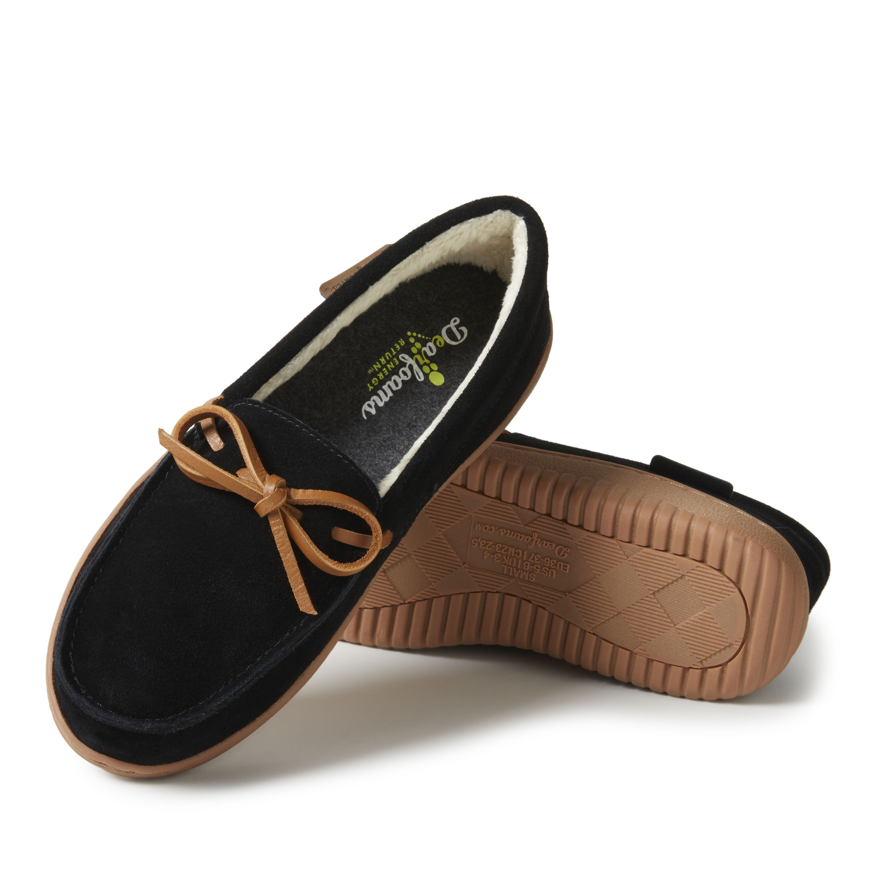 Women's dearfoam moccasin slippers new arrivals