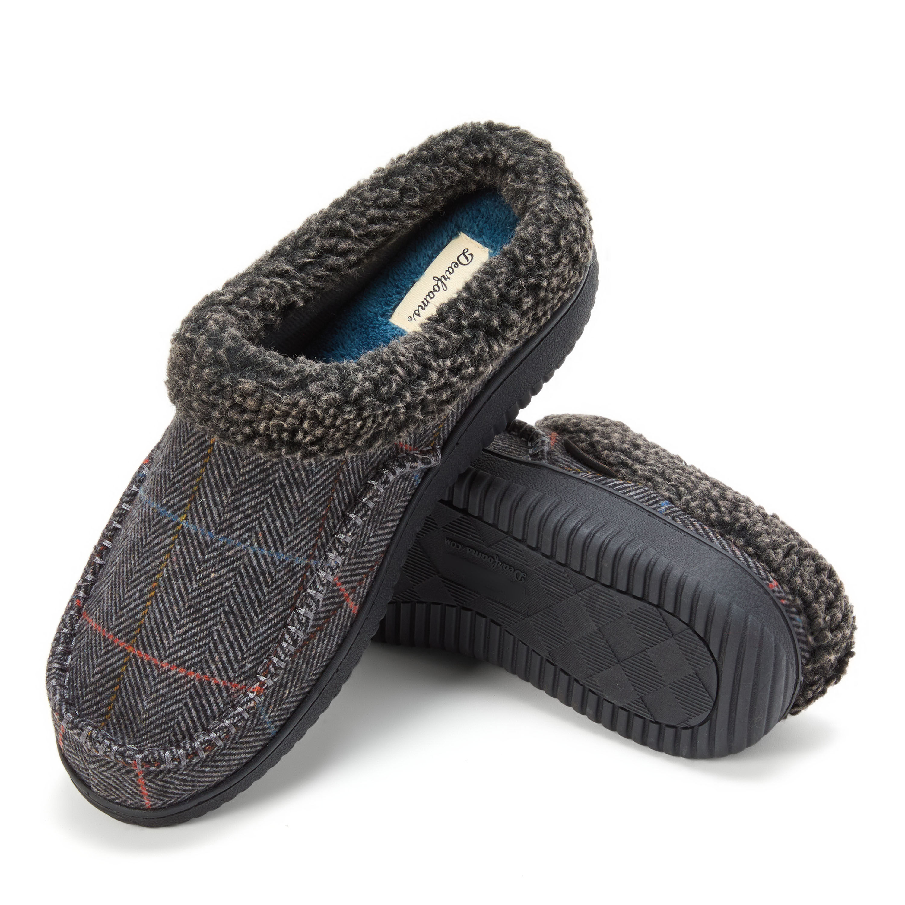 Men's Marshall Microsuede Moc Toe Clog With Berber Cuff