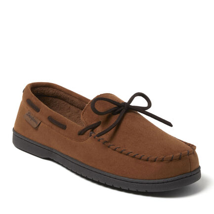 Men's Toby Microsuede Moccasin with Tie and Whipstitch