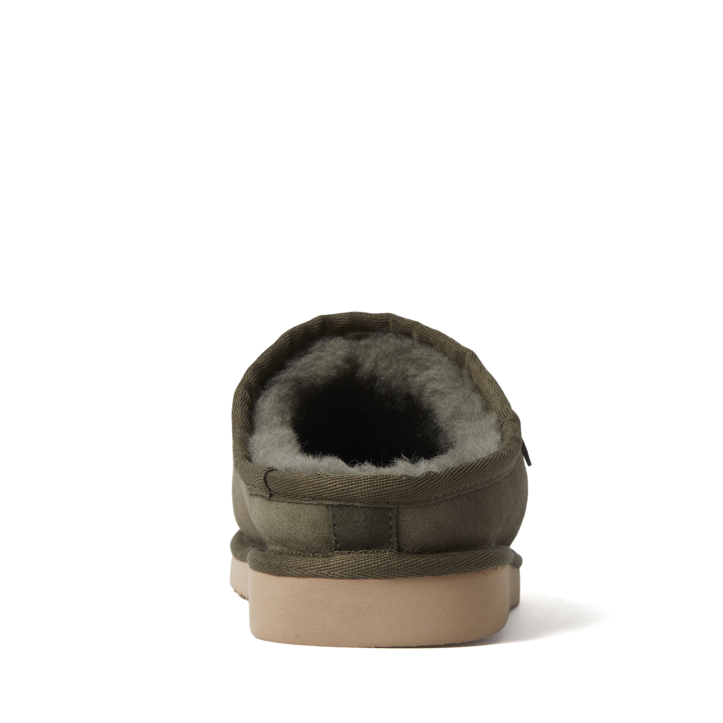 Men's Fireside by Dearfoams Grafton Genuine Shearling Clog Slipper with Woven Accent