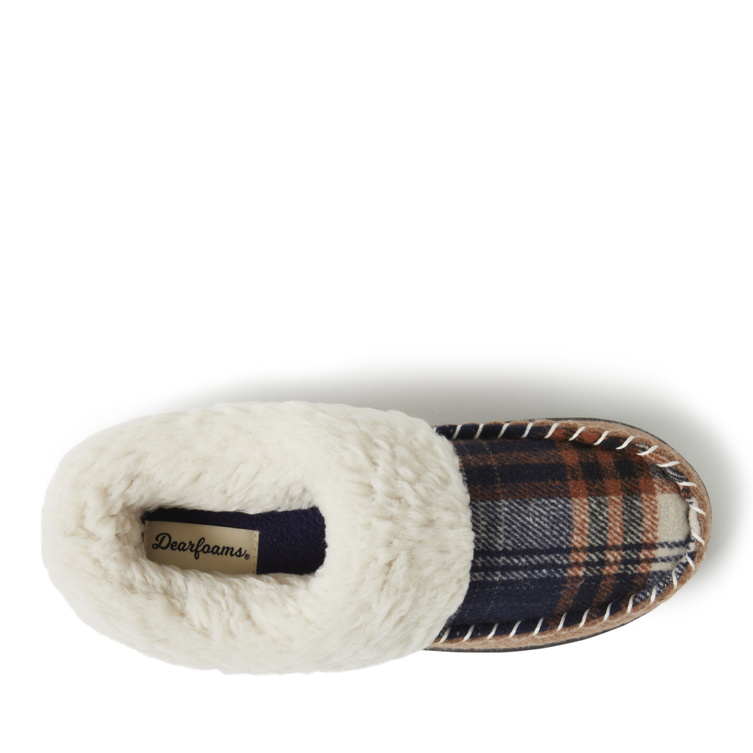 Women s Elaine Blanket Plaid Moc Toe Clog Slipper