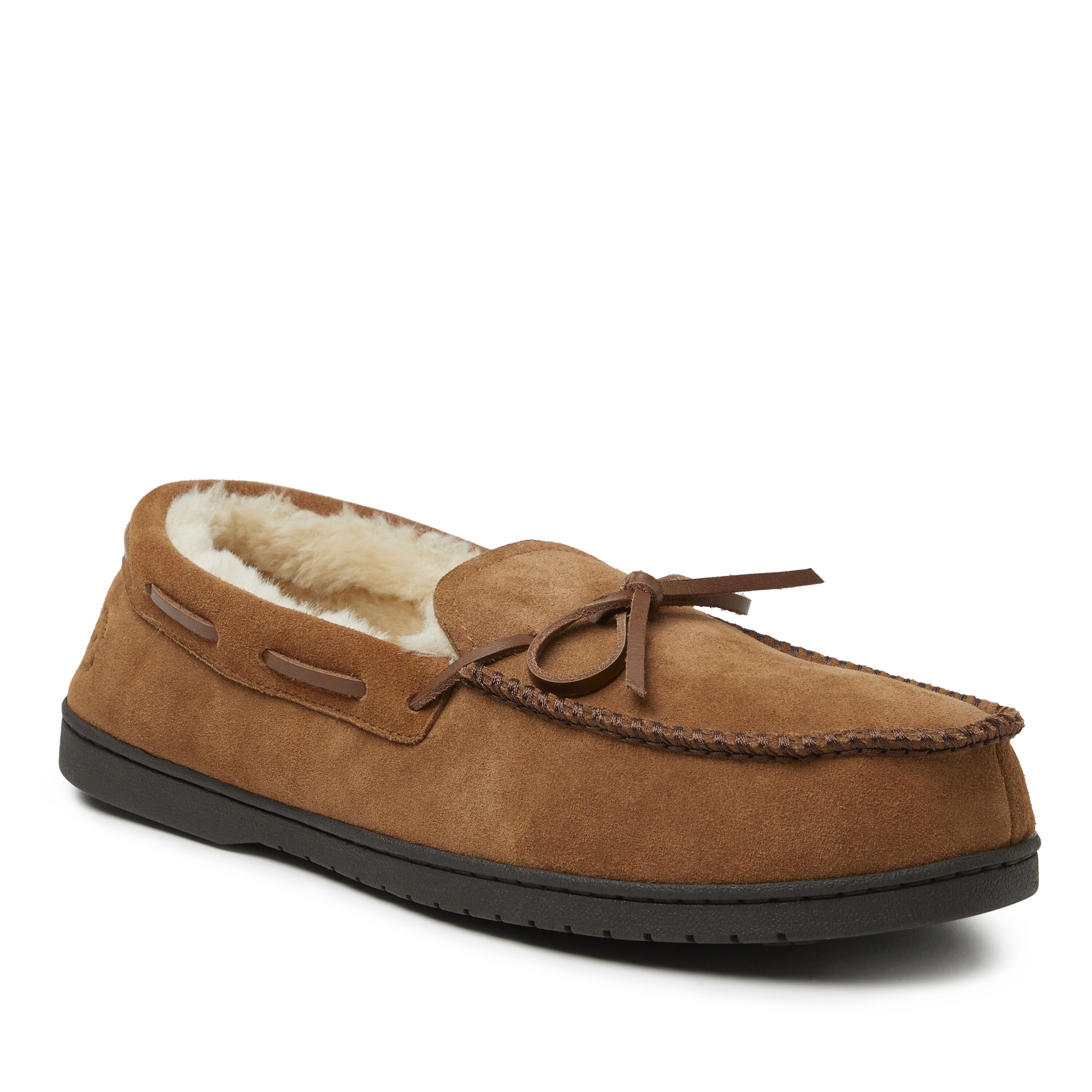 Men's Hudson Genuine Suede Moccasin with Tie