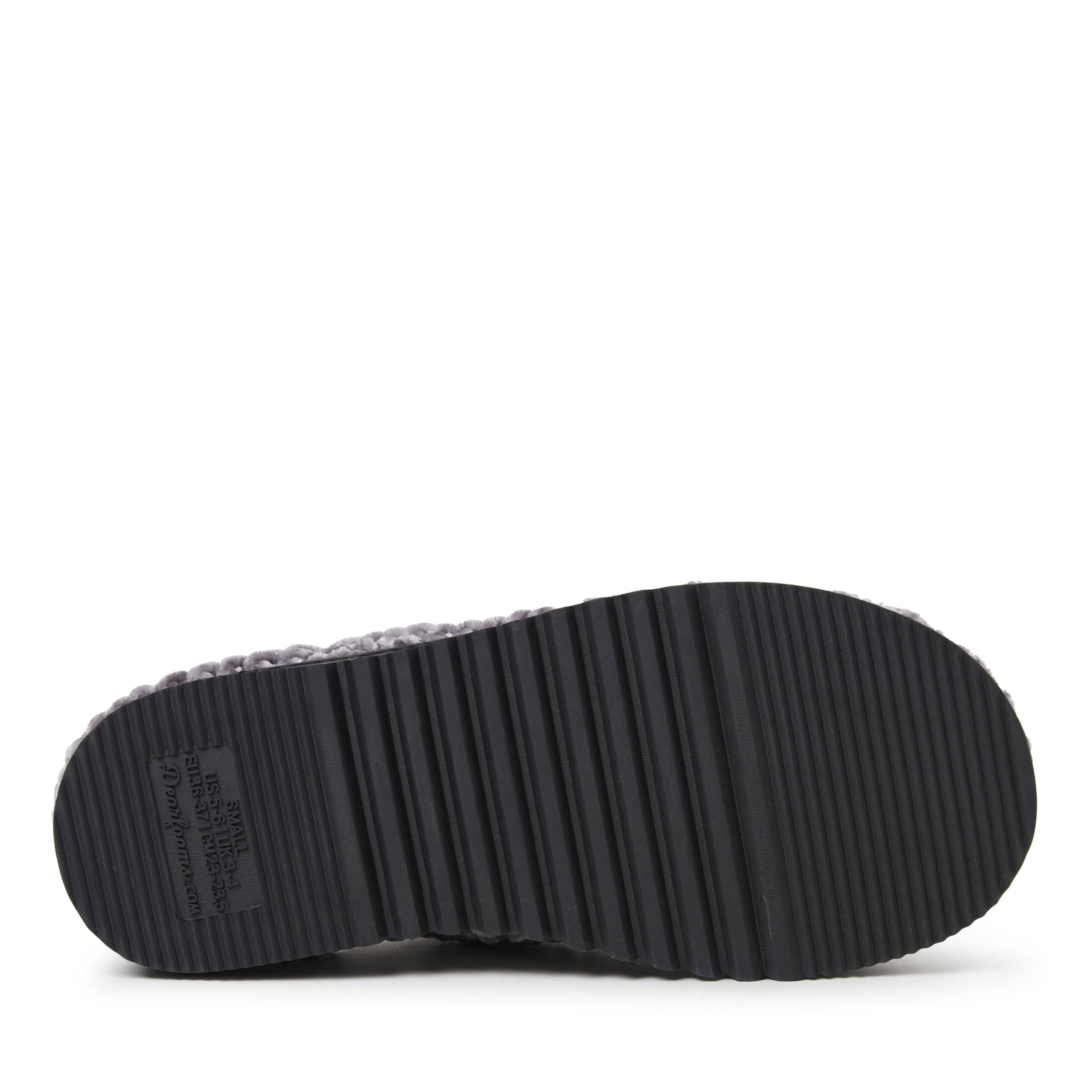 Women's dearfoams chenille deals knit clog slippers