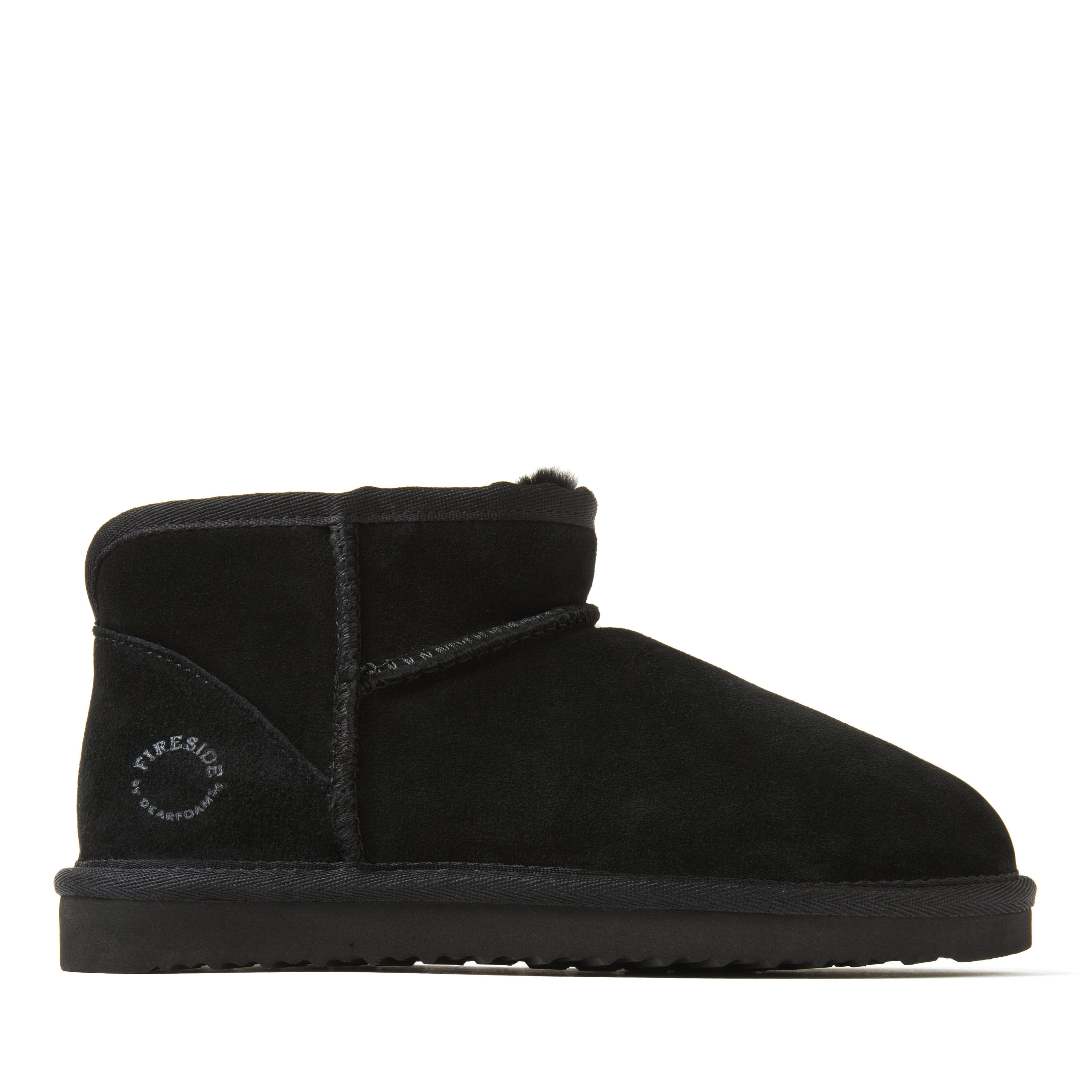 Women's Fireside by Dearfoams Riverland Genuine Shearling Micro Bootie