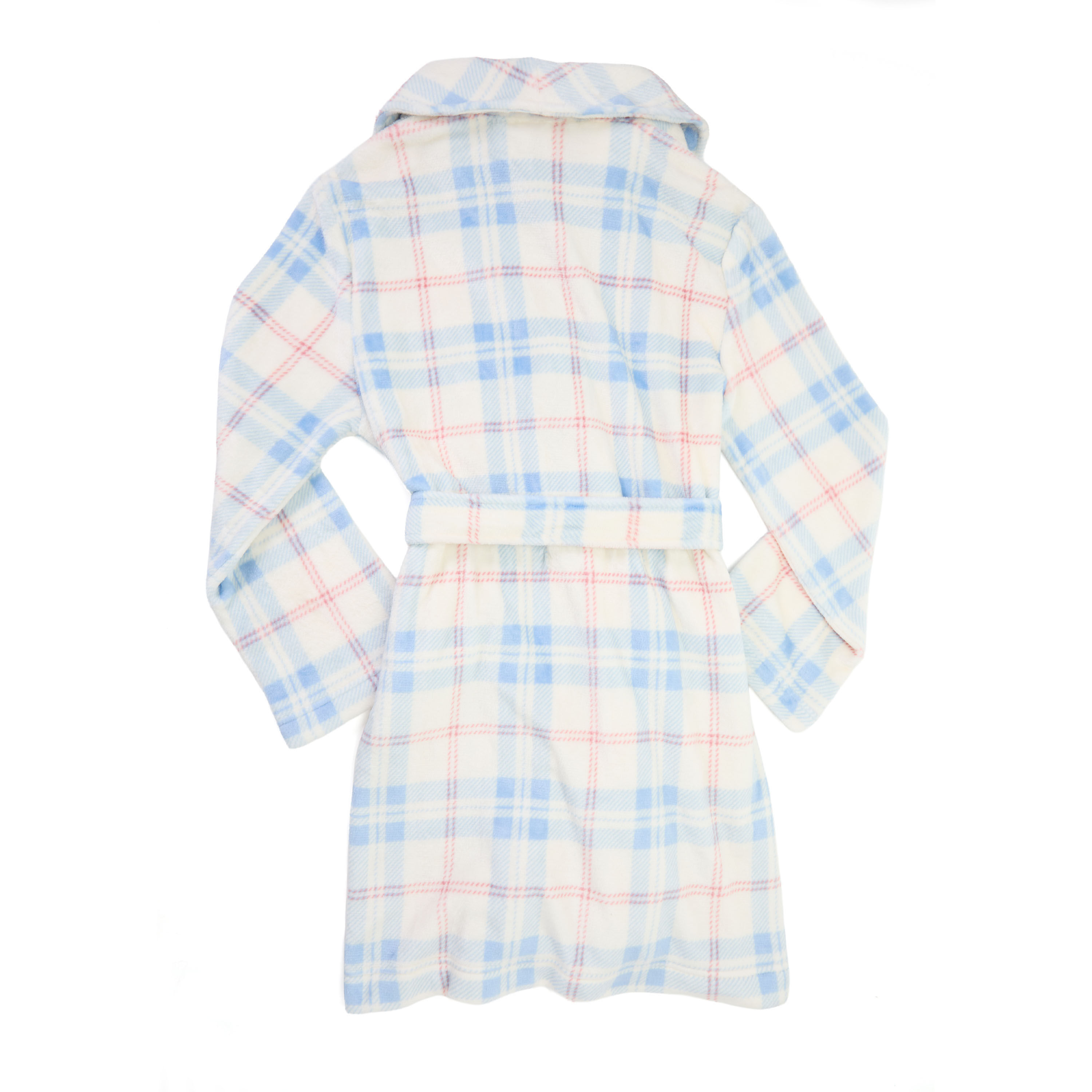Women's Blue/Ivory Plush Robe