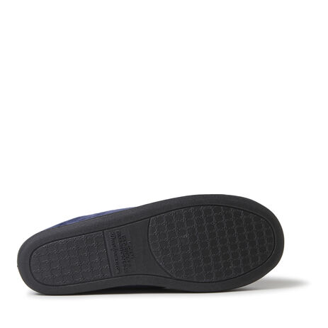 Dearfoams Women's Rebecca Memory Foam Slippers - Lightweight Closed Back, Wide Widths, Mystic Purple