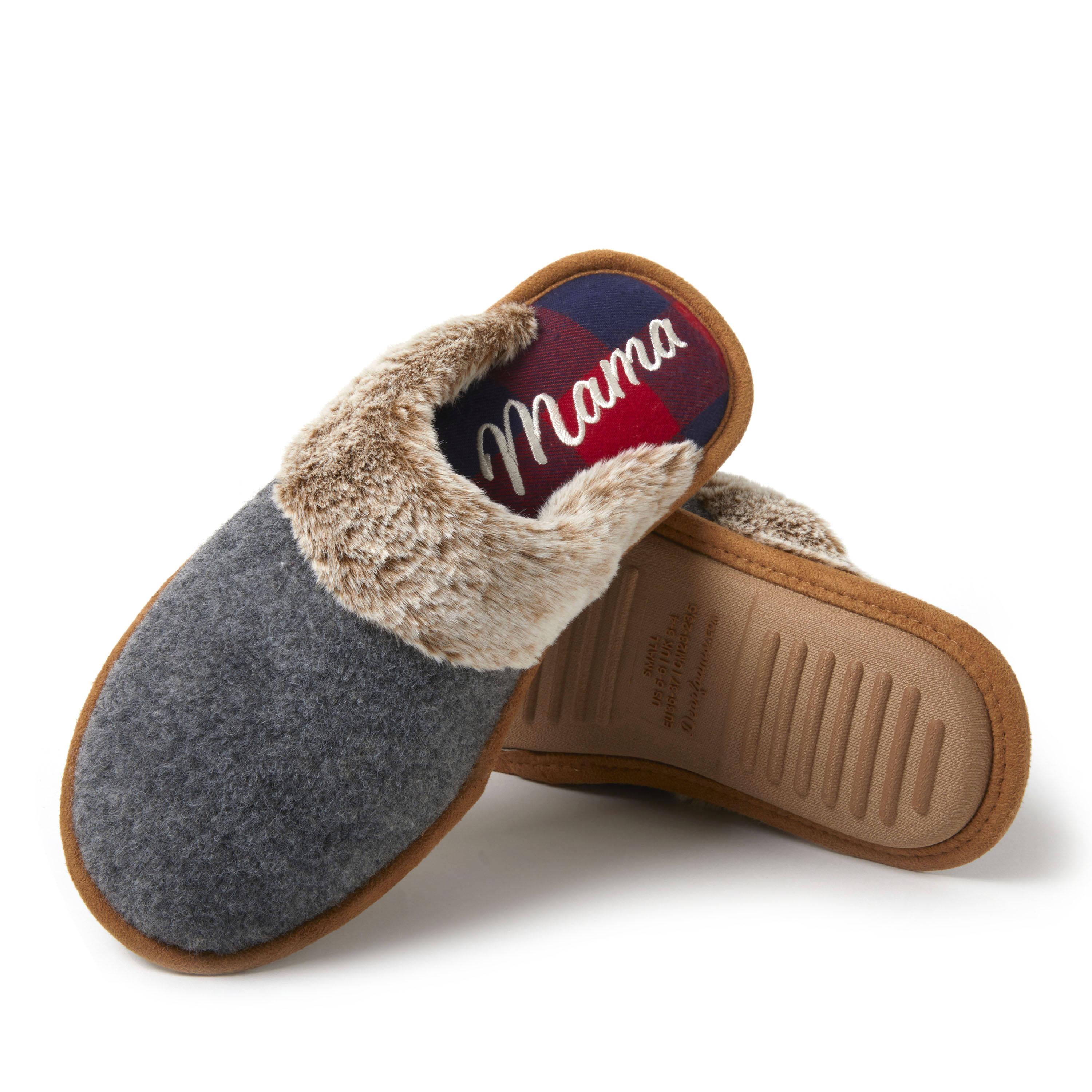 Women's Family Scuff with Mama Bear Embroidery