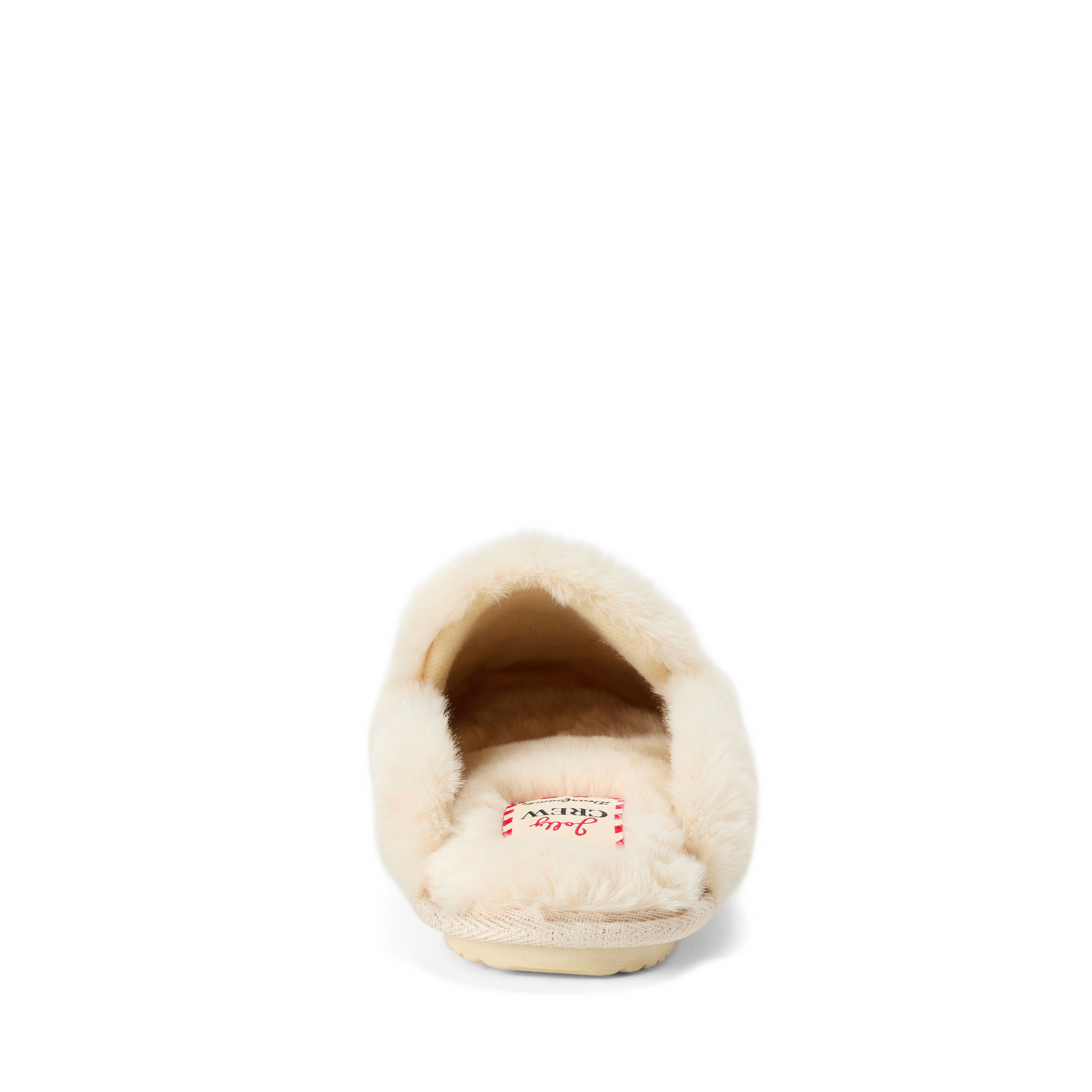 Women's Holiday Fur Shaped Tab Scuff