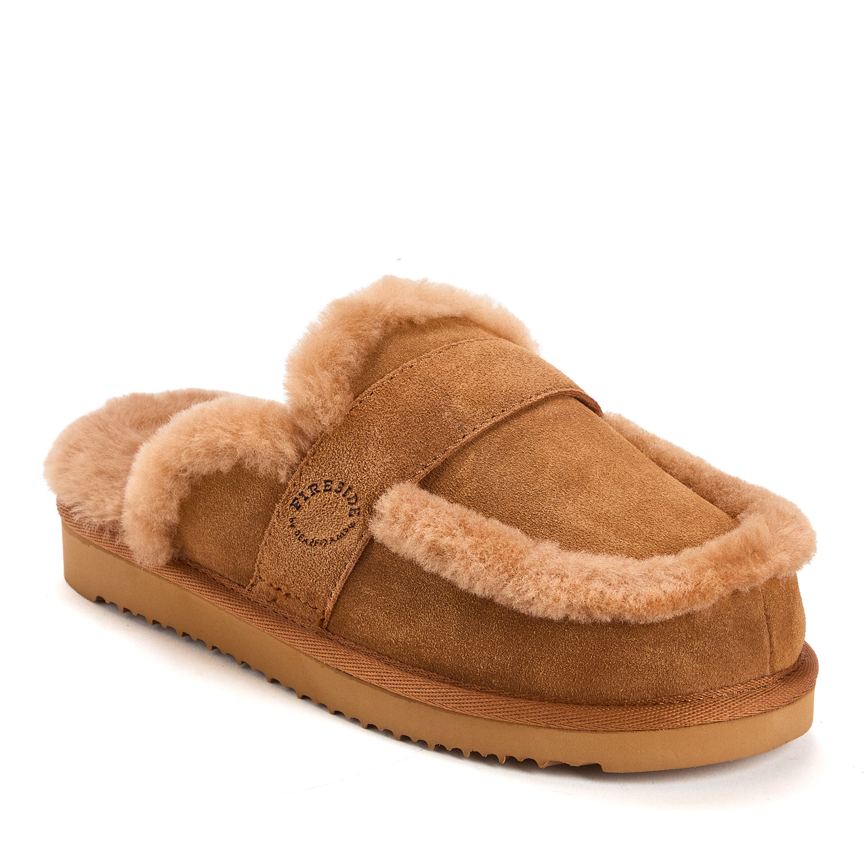 Women's Fireside by Dearfoams Richmond Genuine Shearling Scuff