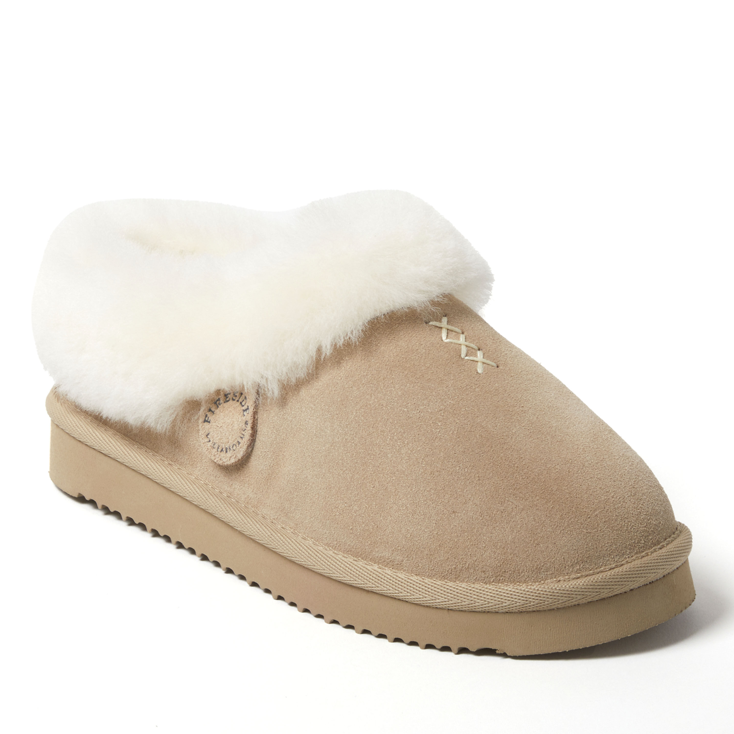 Women's Fireside by Dearfoams Adelaide Genuine Shearling Clog Slipper