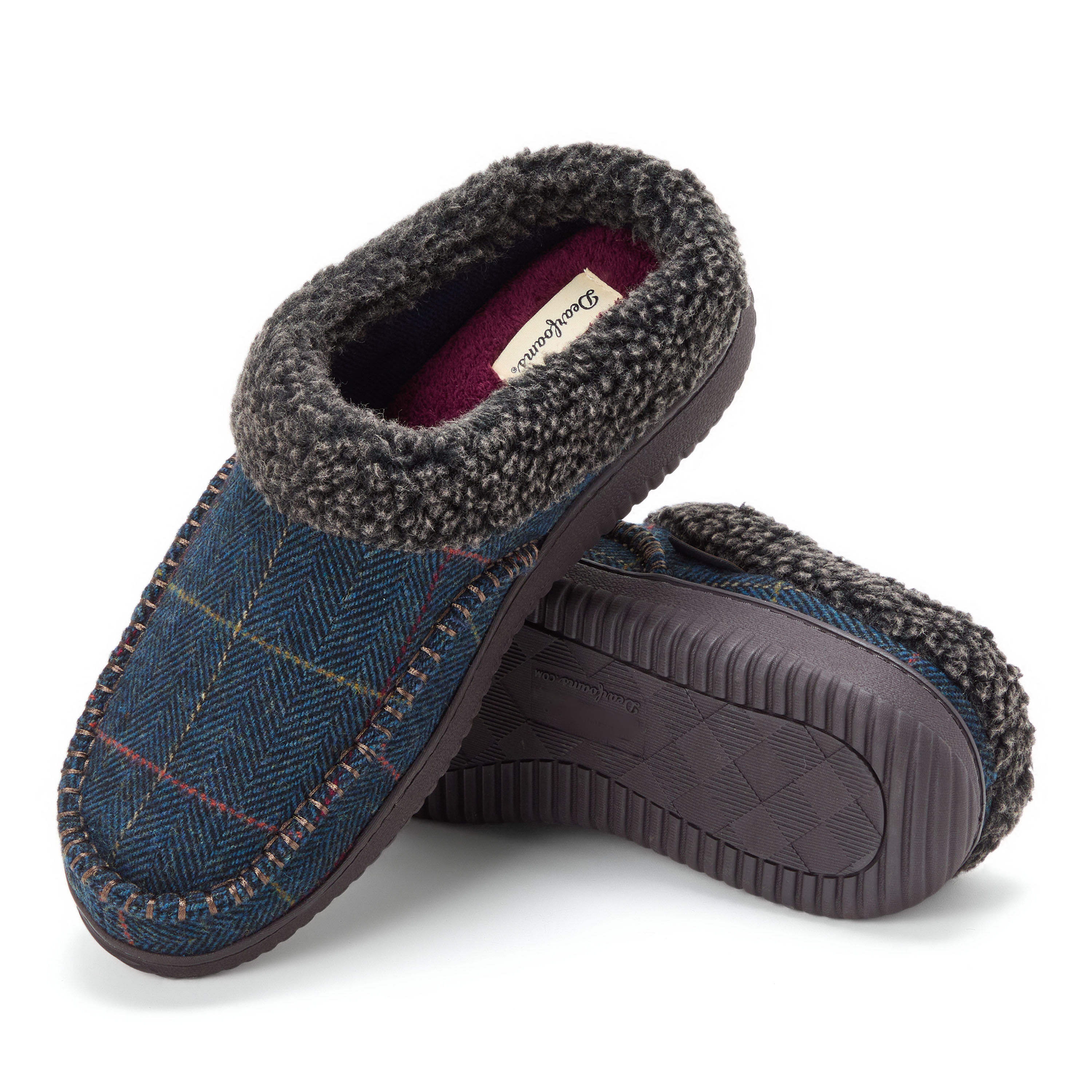 Men's Marshall Microsuede Moc Toe Clog With Berber Cuff