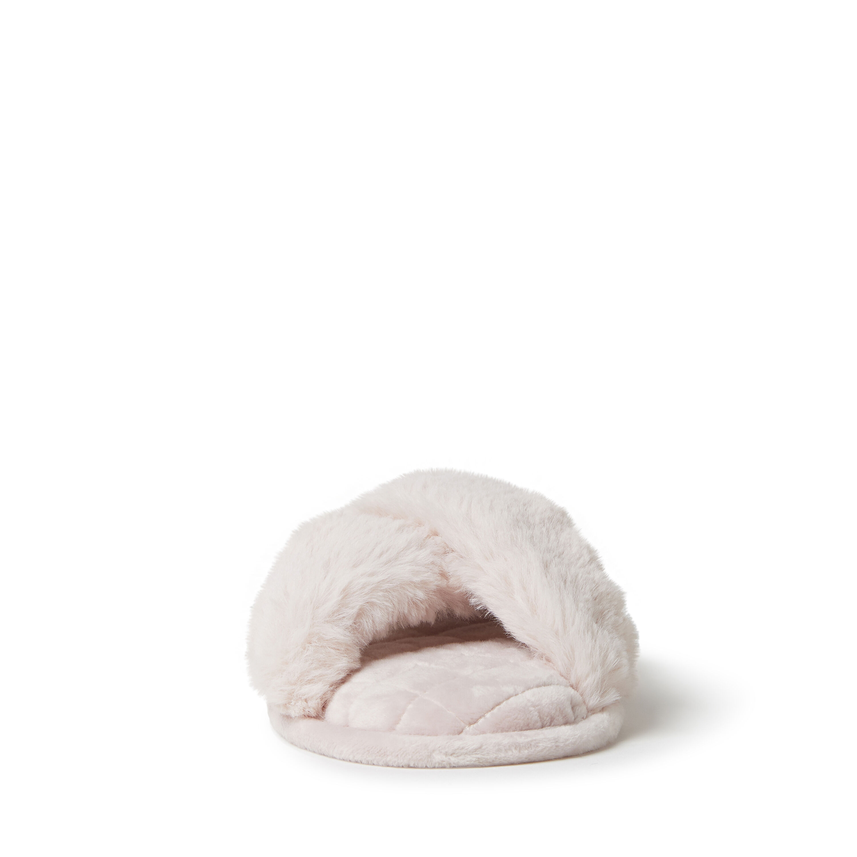 Women's jessica furry shop crossband slide slipper