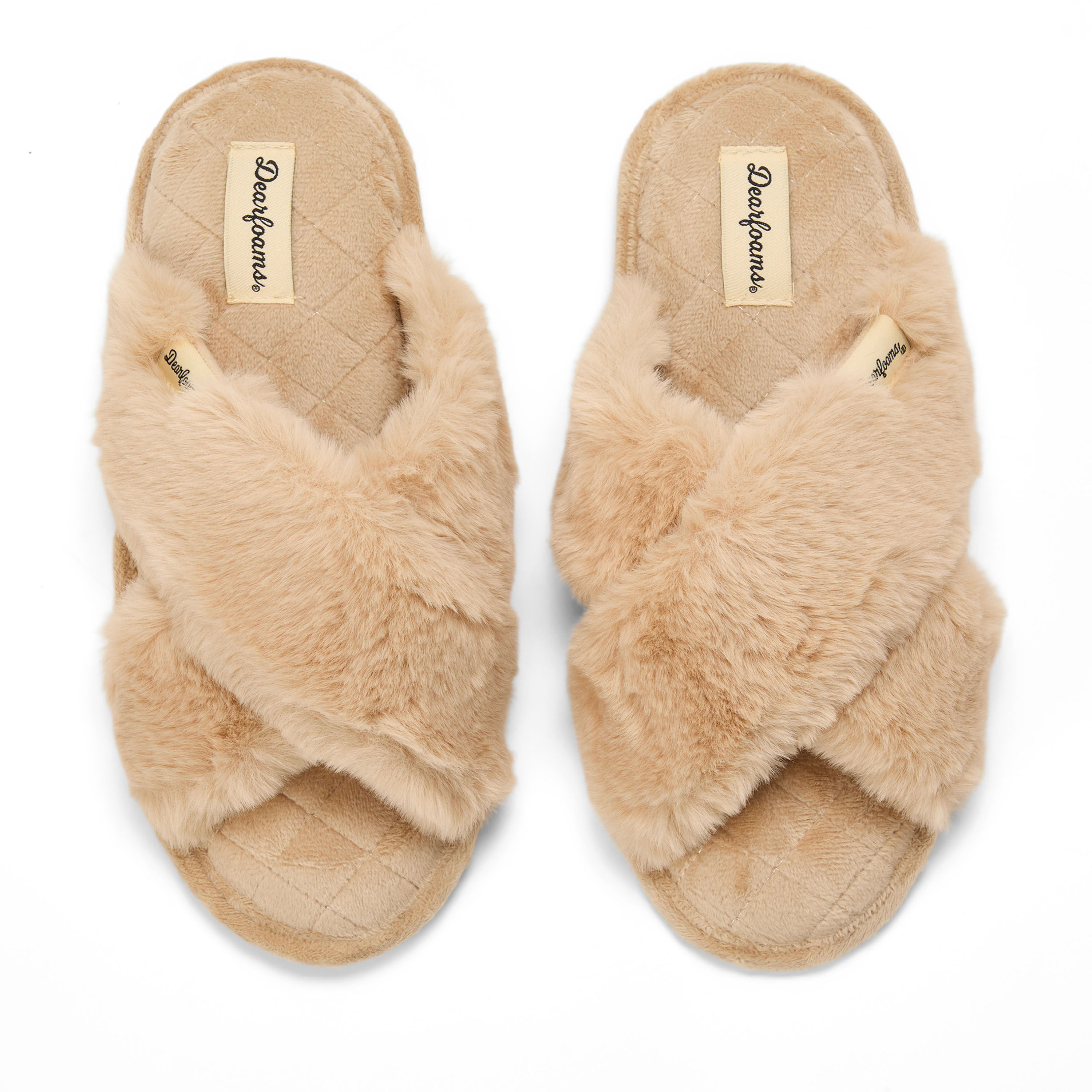 Women's Jessica Furry Crossband Slide Slipper