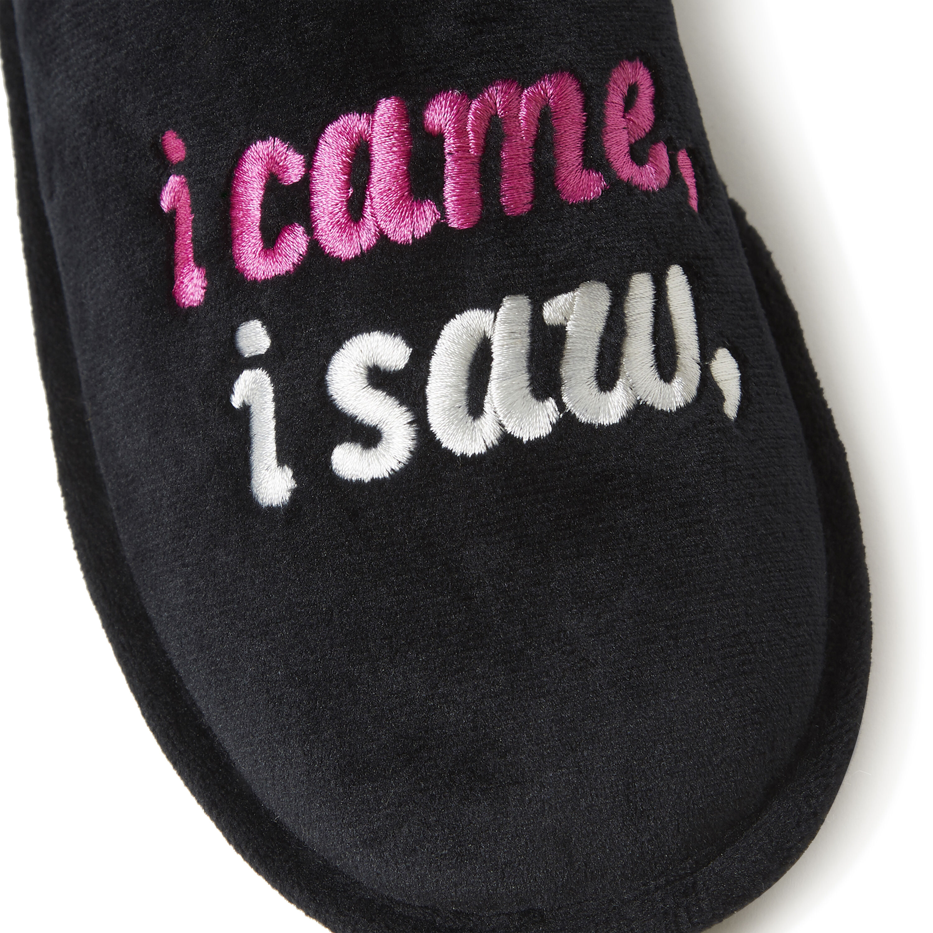 Women's Novelty Scuff Slipper with Eye Mask
