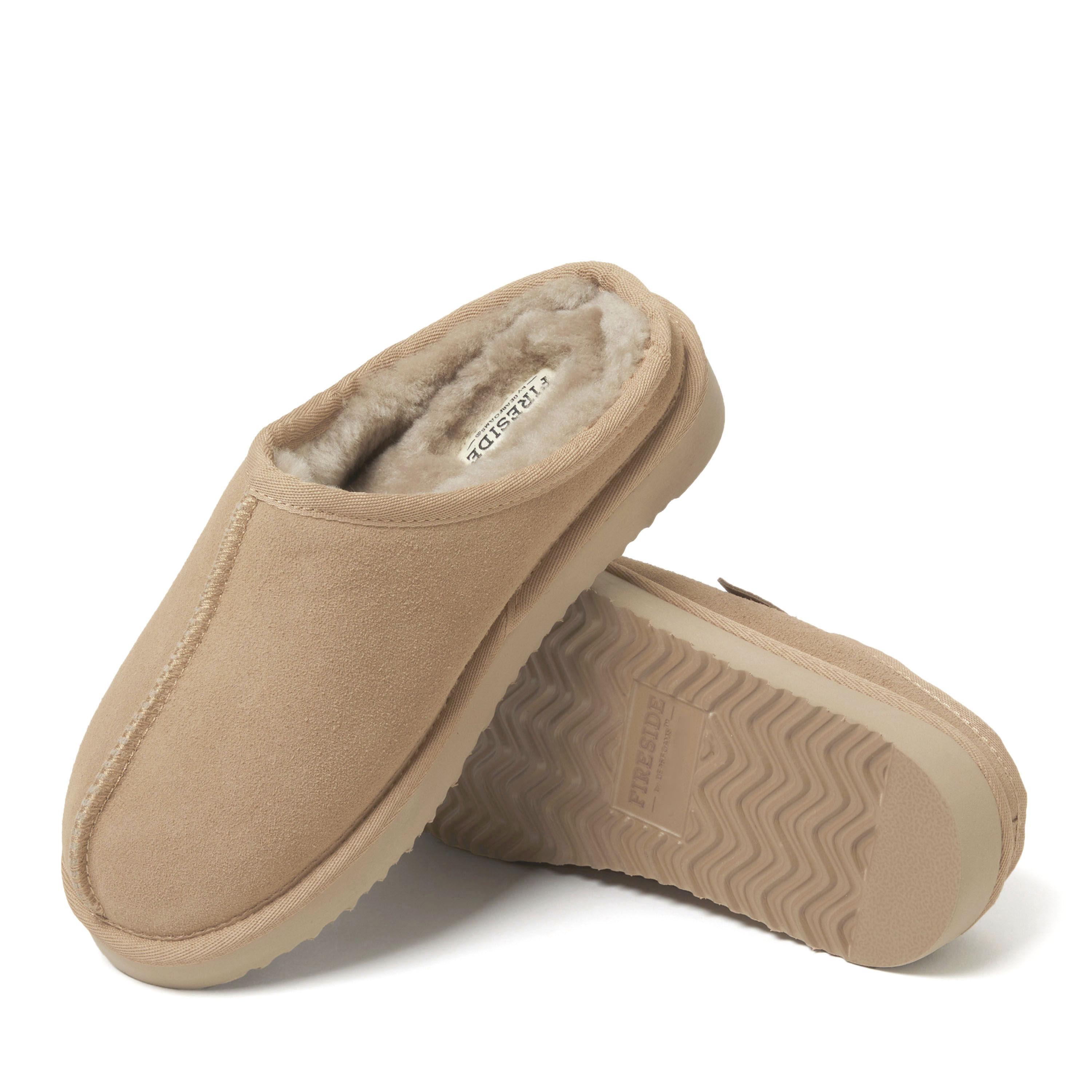 Women's Fireside by Dearfoams Greta Genuine Shearling Clog - Water Resistant